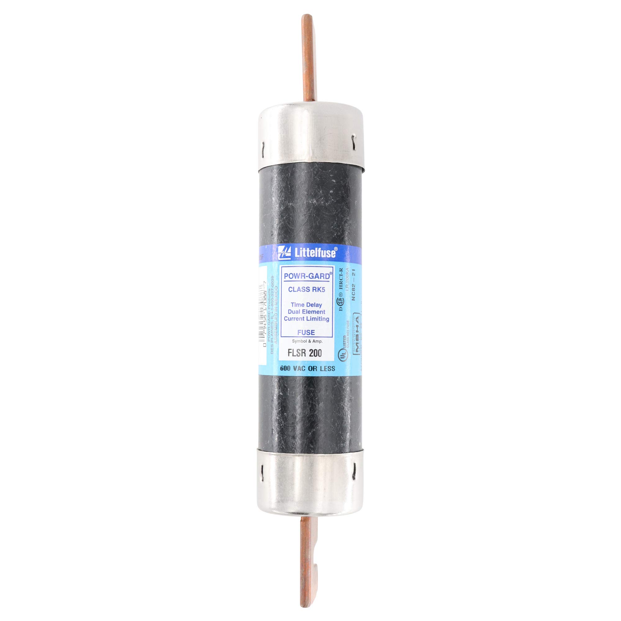 Littelfuse FLSR-200 Dual-Element Time-Delay Fuse, Class RK5, 600-Volt, 200-Amp