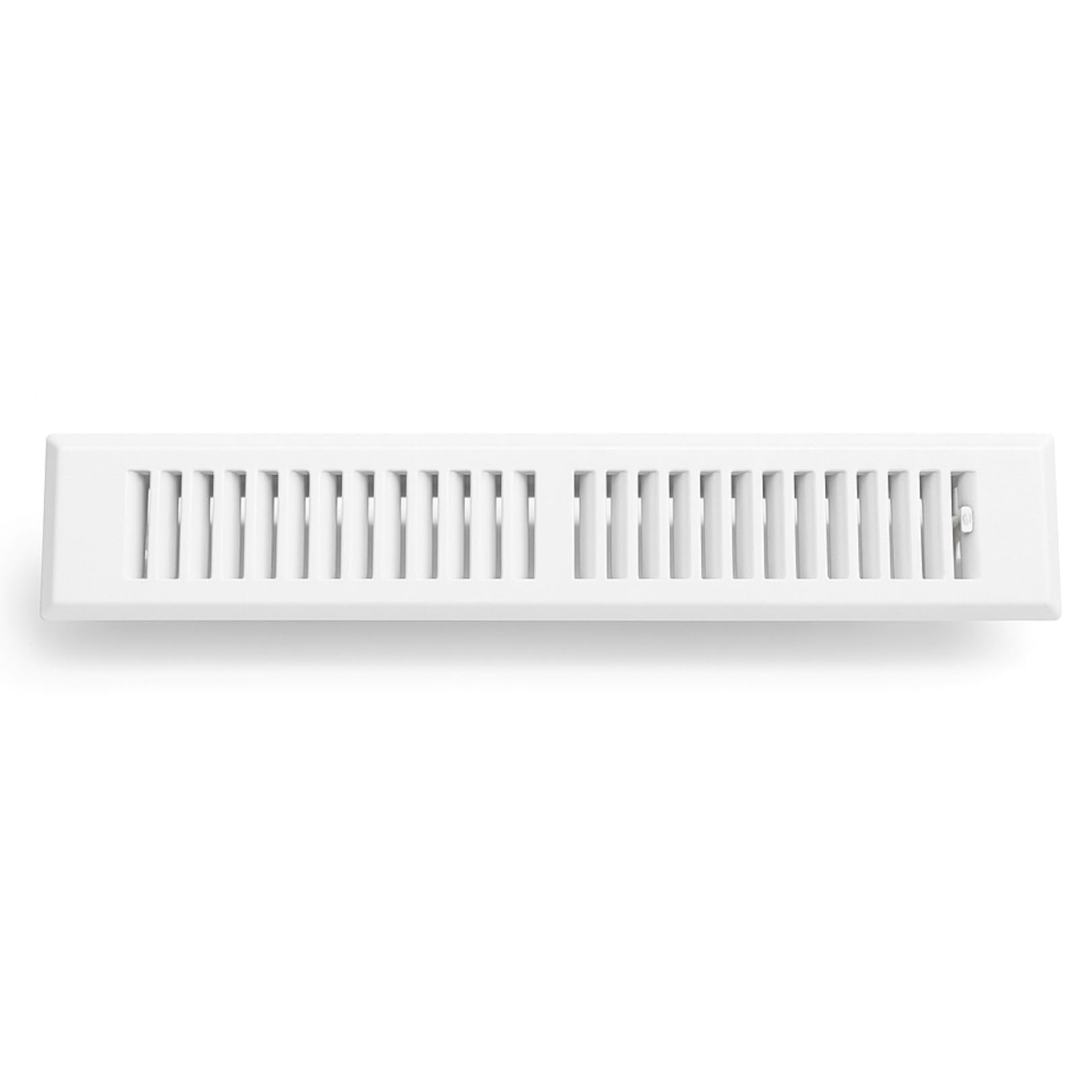 Sierra Grates Precision Flow 2"x 14" Steel Floor Register - 2 Way Louvered Design,Glacier White Finish - Premium Home Vent Covers, Durable & Decorative - Fits 2"x14" Duct Openings, Easy Installation