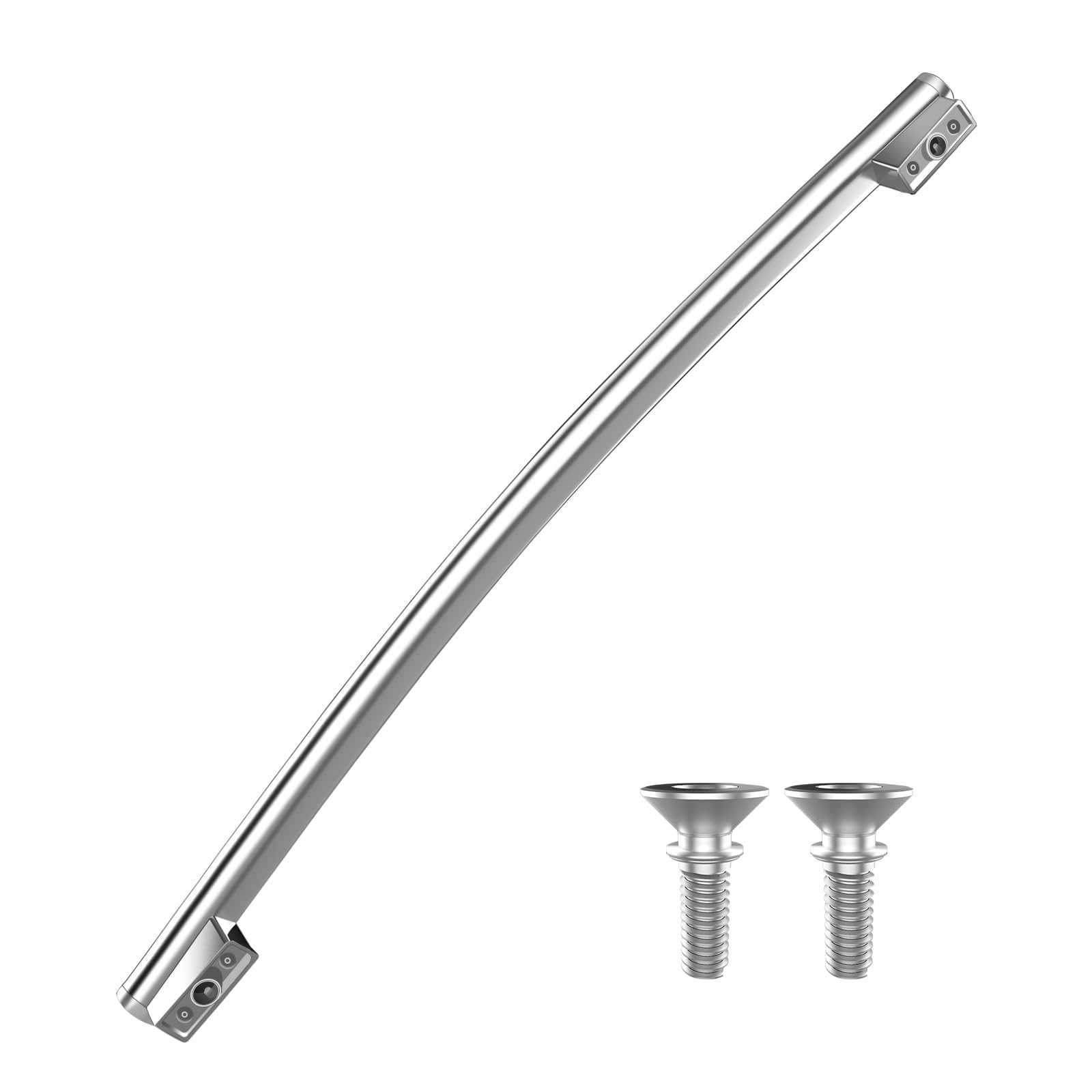 Upgraded WR12X21070 Refrigerator Door Handle Compatible with Ge Fridge Handle Replacement GZS23HSEBFSS DSE25JGHKCBB GSE22ESHBSS Door Handles with GE Refrigerator Door Handle Screws Parts WR12X20441
