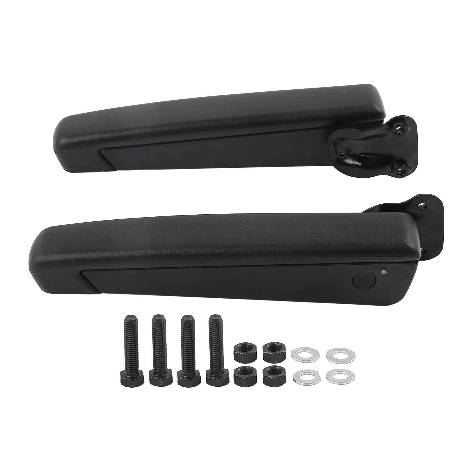 Car Seat Armrest, Fydun 1 Pair Universal Adjustable Seat Armrest Shock PU Sponge Black for Cars, , RVs, Trucks, Boats