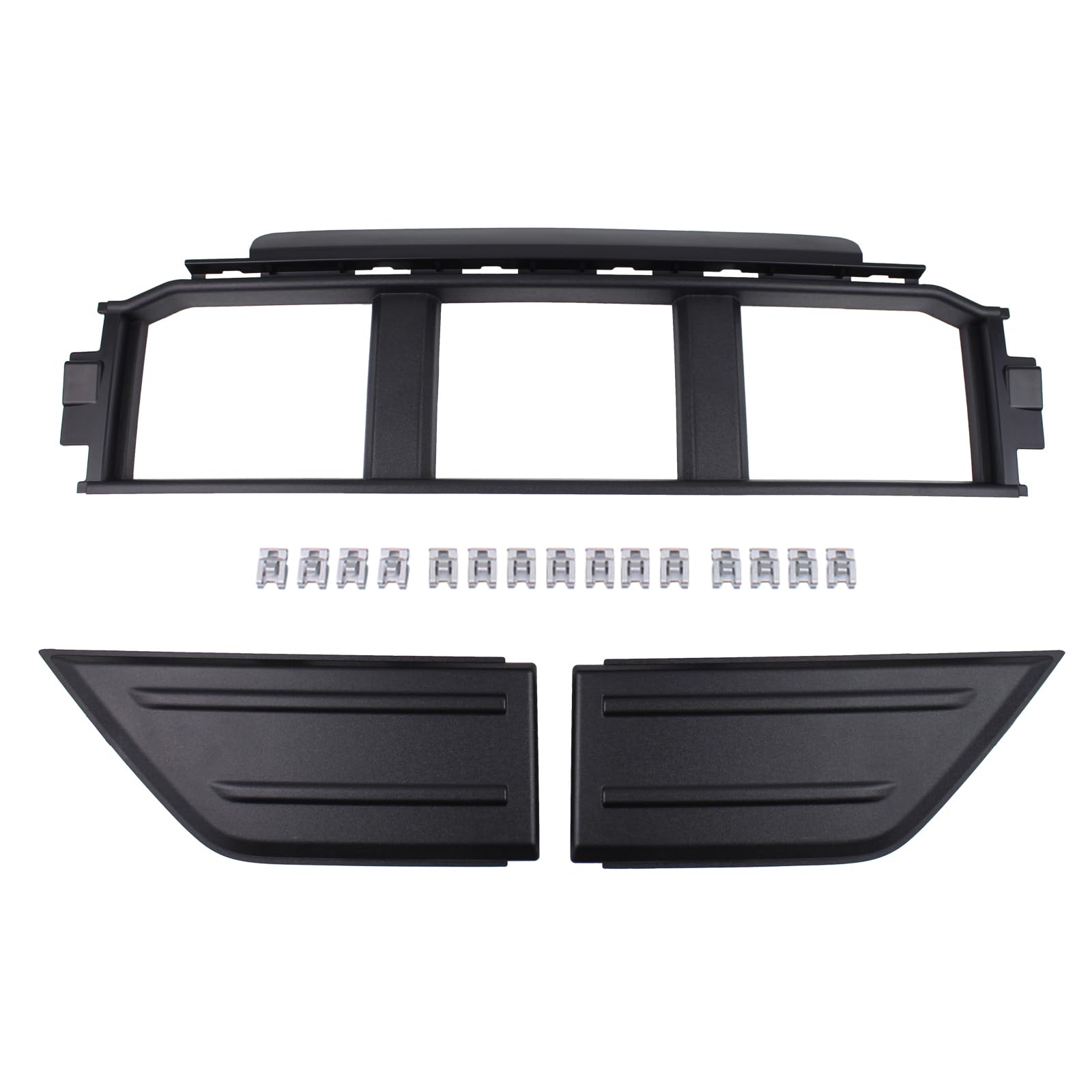 Roneeson Front Bumper Guards Pads and Lower Center Cover for Ford F150 2021-2023