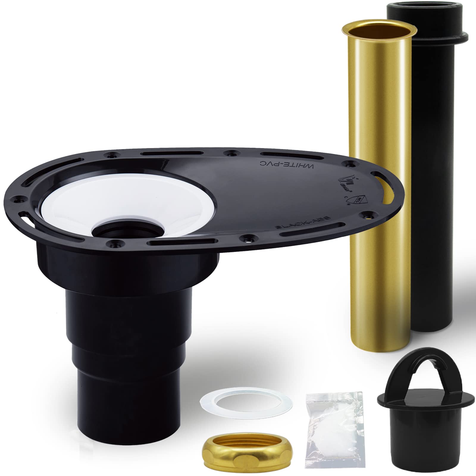 Freestanding Tub Drain Rough-In Kit - CUPC Brass ABS Pipe
