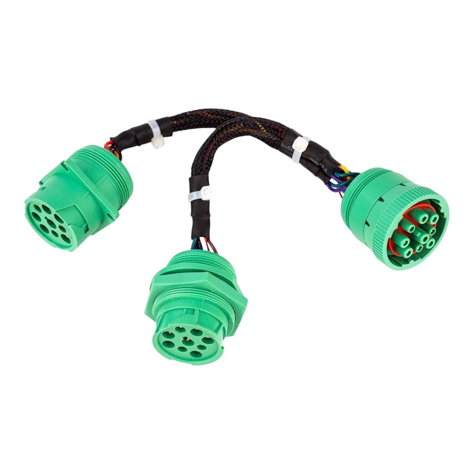 TYPE2 SAE J939 Splitter Y Cable 9pin Data Power Extension Cable for Truck ELD GP