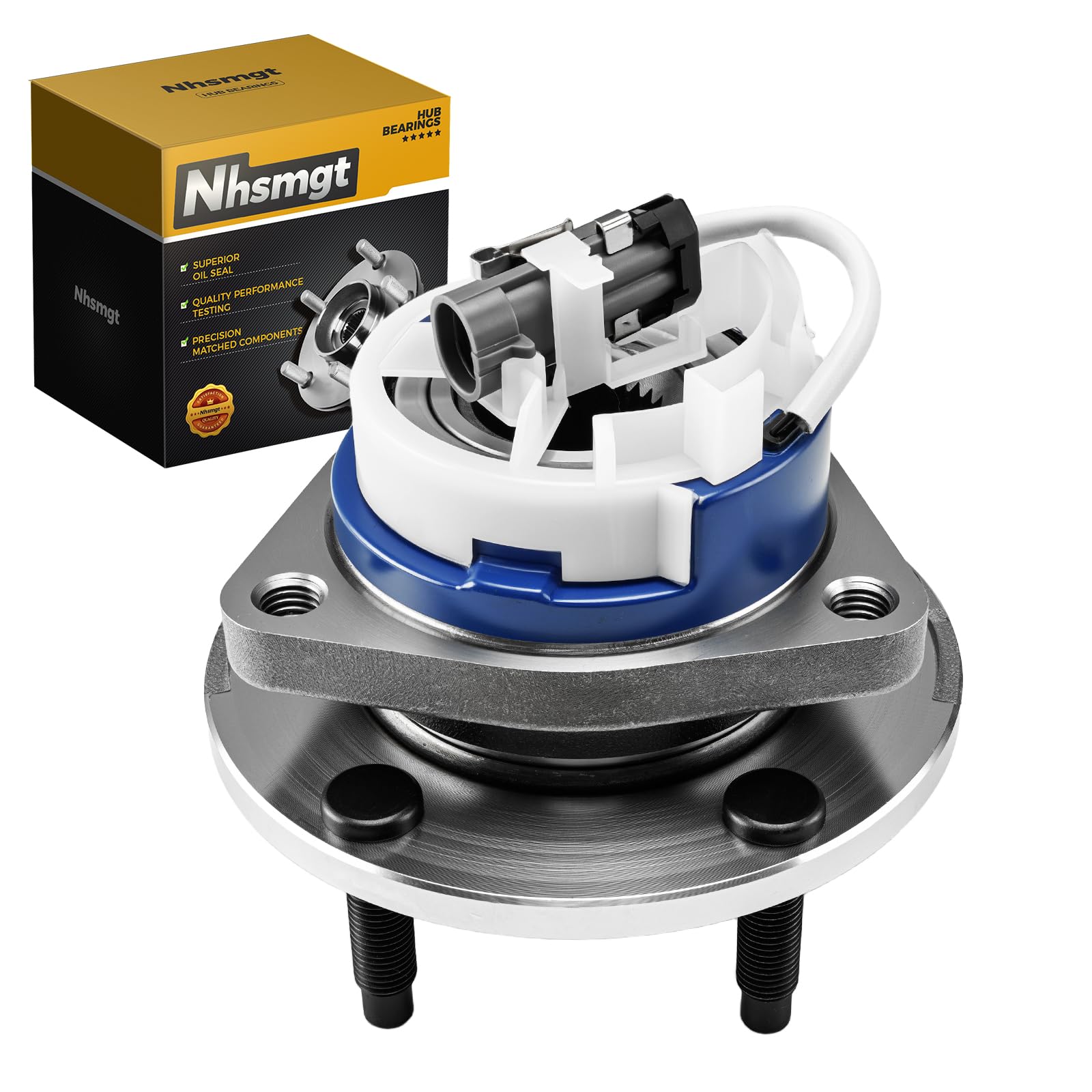 Nhsmgt 512374 Rear Wheel Bearing Hub Fit for Toyota RAV4 2006-2018, for Lexus NX300 2018-2021, NX200t 2015-2017, NX300h 2015-2021, Non-ABS 5-Lugs