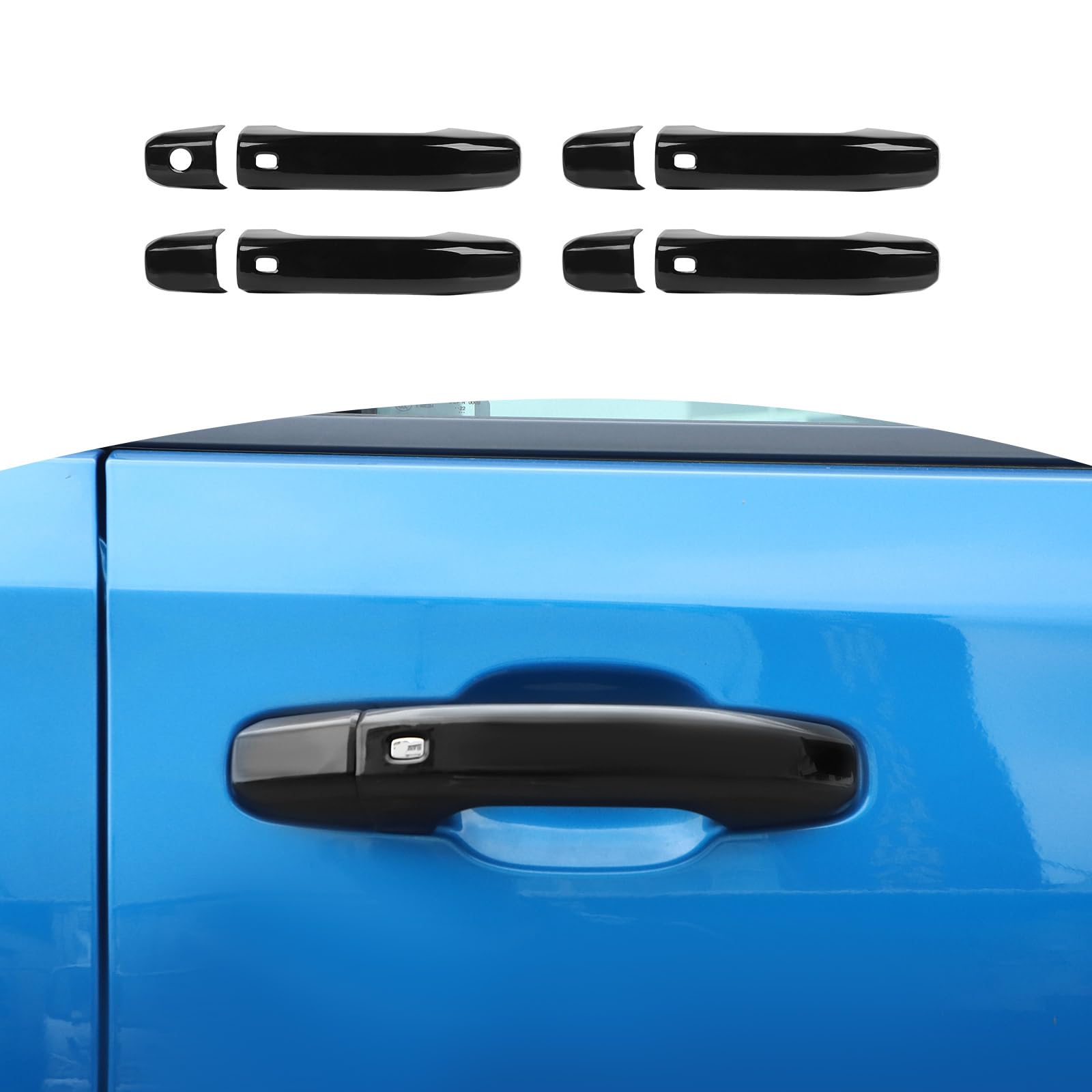 RT-TCZ for Silverado Door Handle Cover Trim Black for Chevy Tahoe 2021 Up Suburban 2020 Up Silverado 2019 Up for GMC Yukon 2021 Up Sierra 2019 Up Black Exterior Accessories