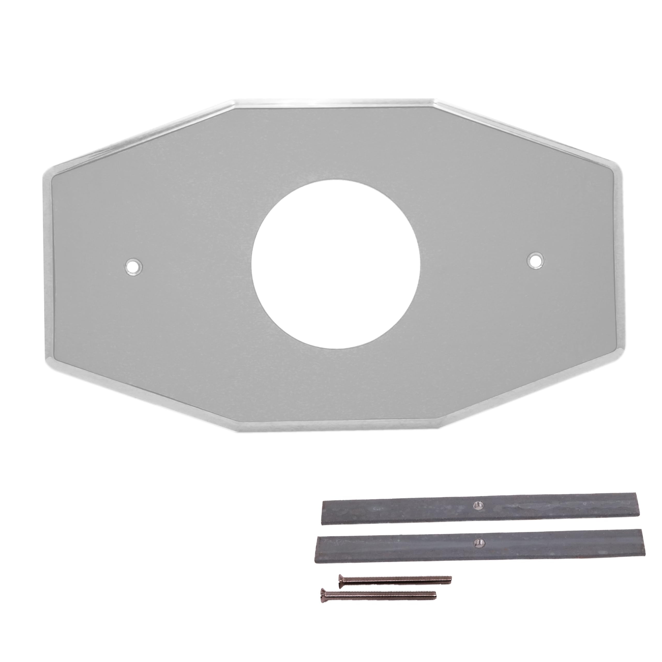 Westbrass A504-26 Two-Hole Remodel Cover Plate for Bathtub and Shower Valves, Polished Chrome