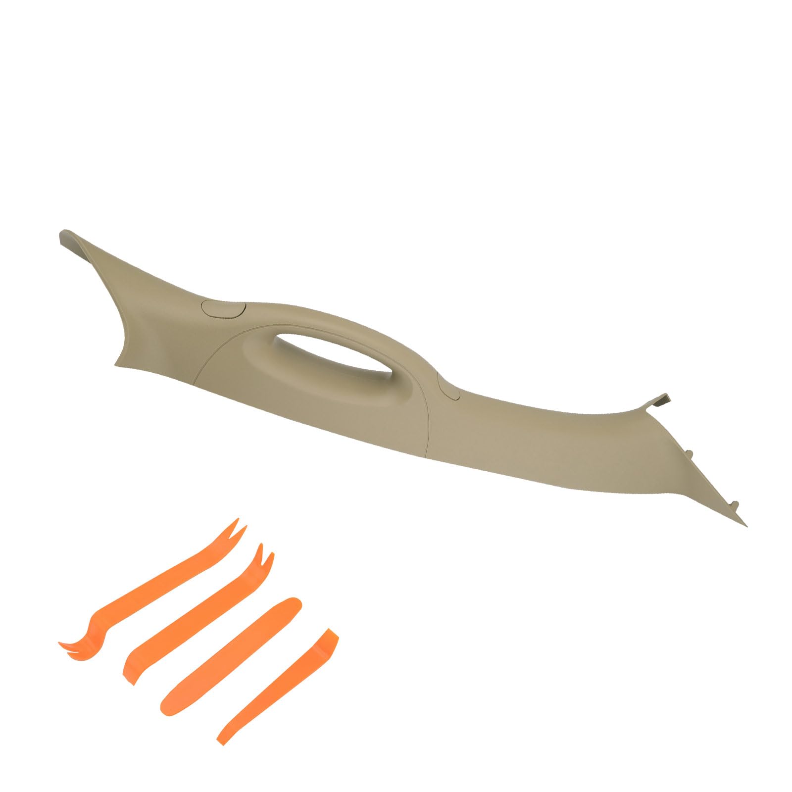 HQPASFY A Pillar Interior Trim Handle Passenger Side Compatible with 2004-2008 Ford F150 2006-2008 Lincoln Mark LT A Pillar Grab Handle Replace# 4L3Z1503598AAC, 4L3Z-1503598-AAC (Beige)