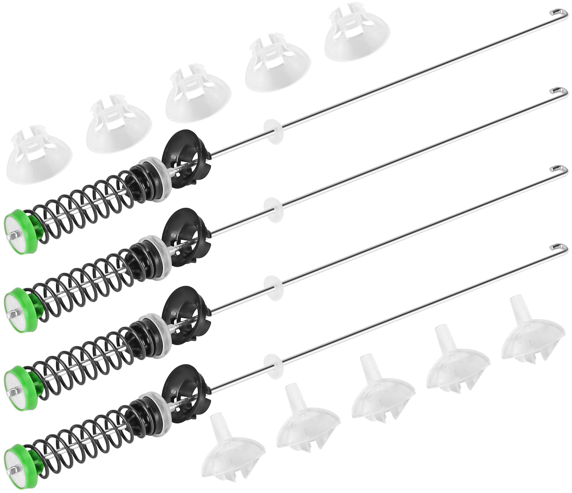 【Upgraded】 W11130362 WTW5000DW2 WTW5000DW1 WTW5000DW3 WTW5000DW0 Washer Suspension Rod Kit Fit for Whirl-pool Ken-more May-tag Washer Parts MVWC565FW1 MVWC565FW0 MVWX655DW1 MVWC565FW2 by AMI PARTS