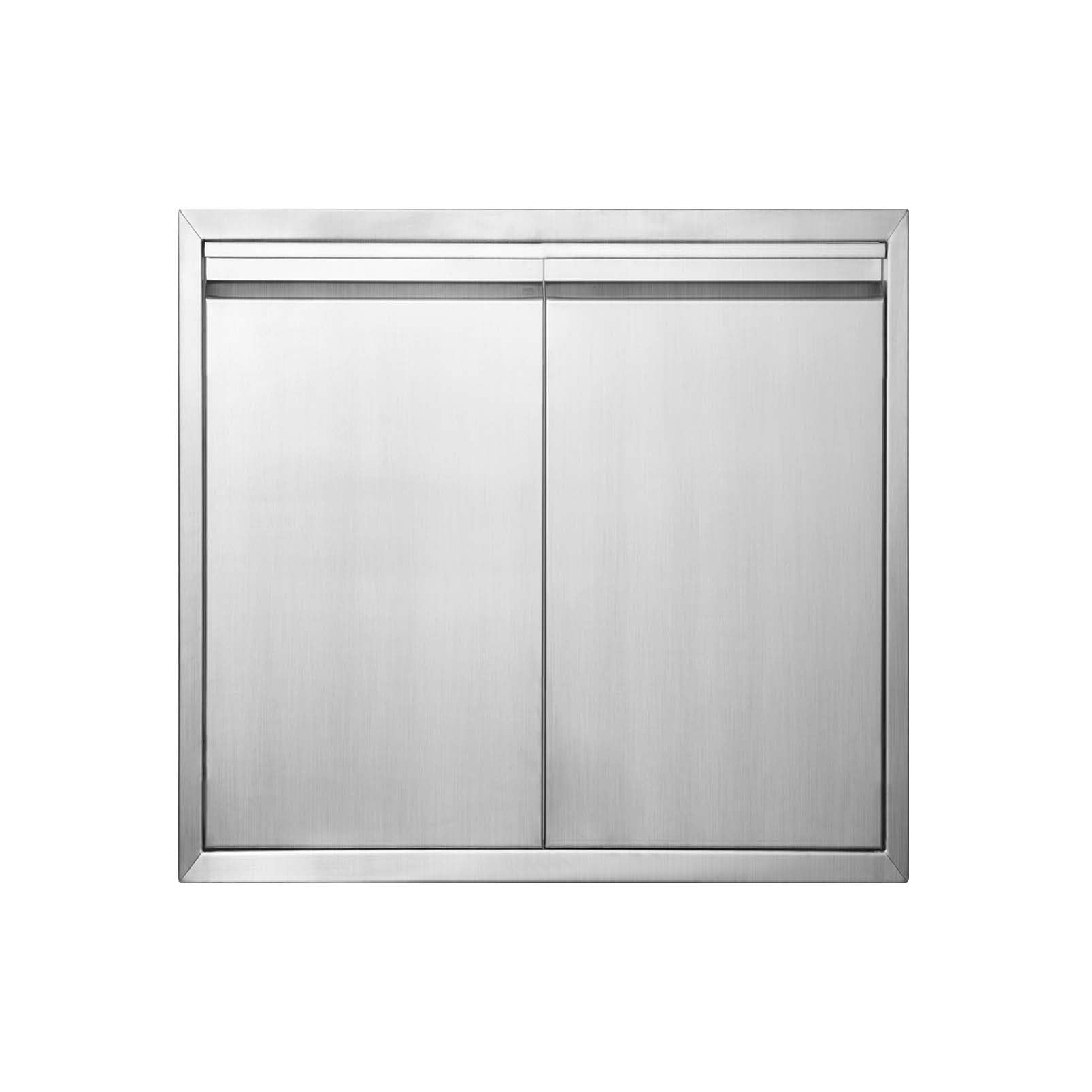 JIE JIN BBQ Access Door 24" W X 24" H Outdoor Kitchen Doors Double Doors Thickened 304 Stainless Steel Outdoor Kitchen Accessories Door for Indoor/Outdoor Kitchen Outdoor Cabinet BBQ Island