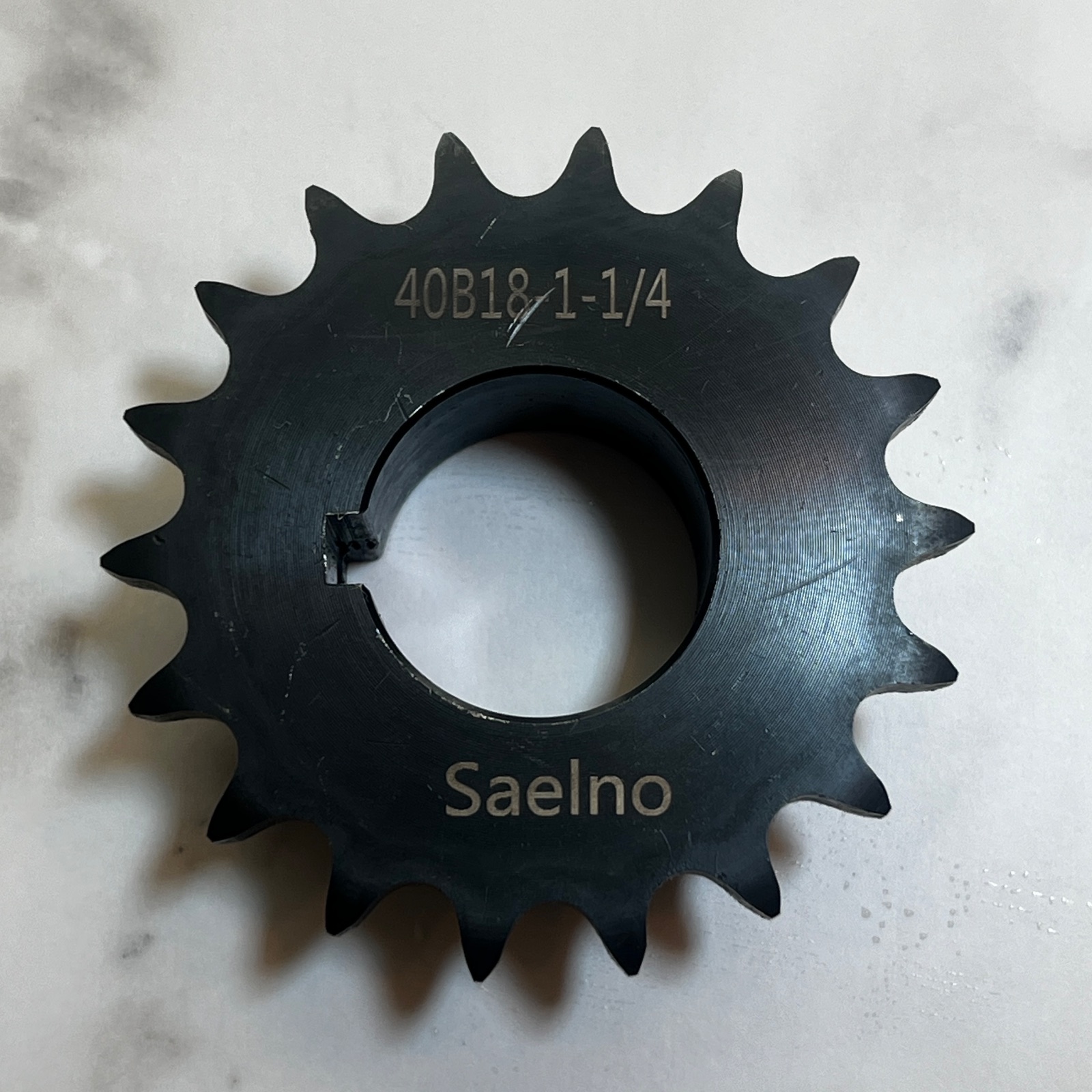 #40 Roller Chain Sprocket 18T 1-1/4 Bore Hardened Steel Go Cart / Machine Type B