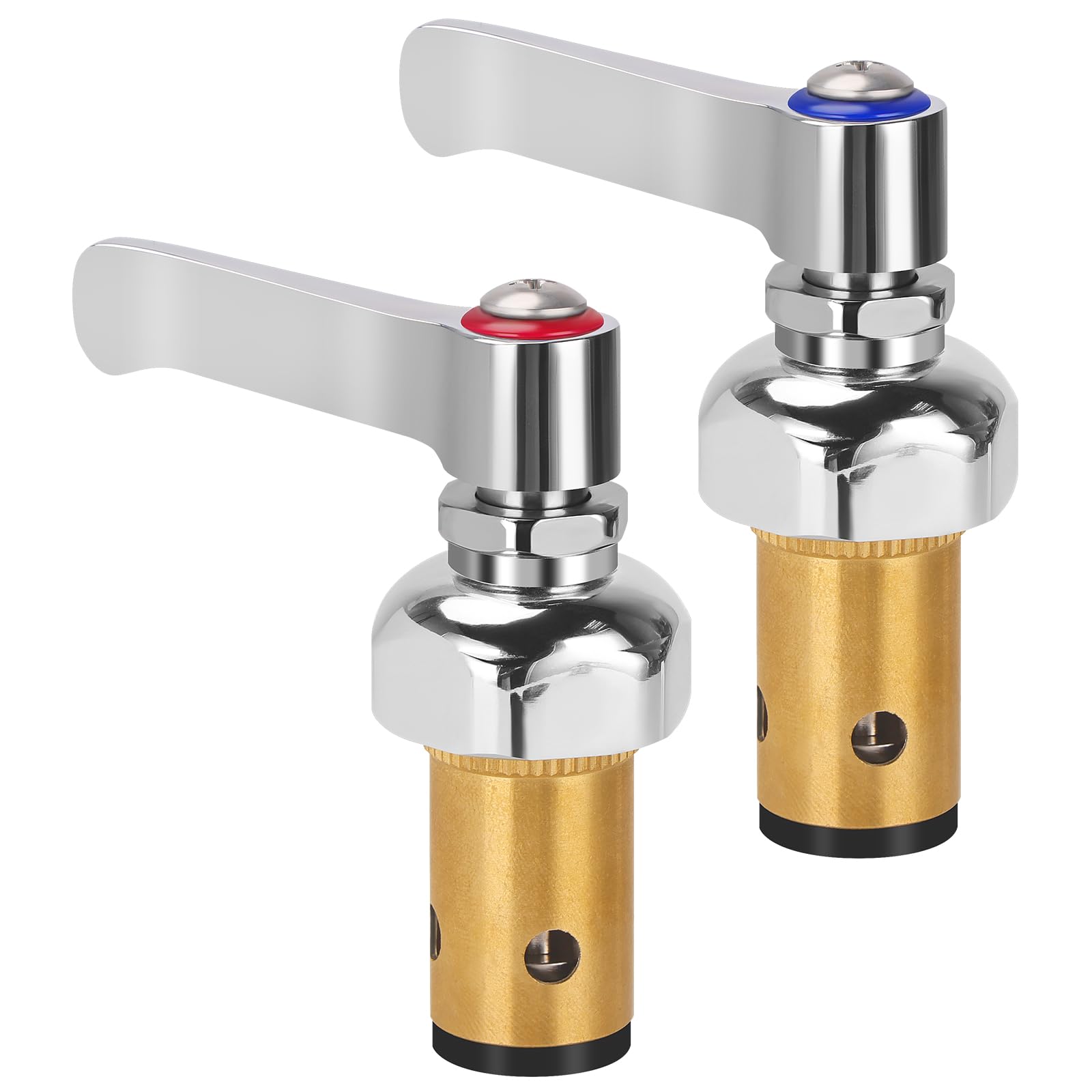 Hot and Cold Side Handle Stem Assembly, Brass Spindle for T&S brass