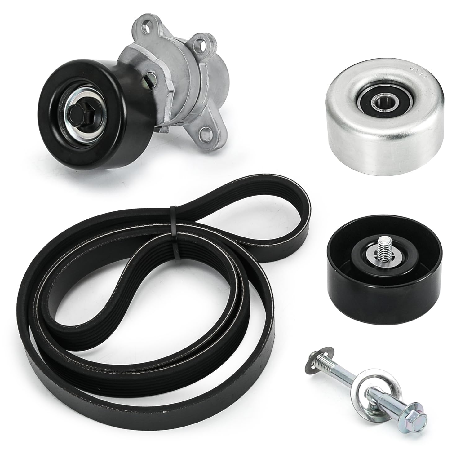 90K-39155 Serpentine Drive Belt Tensioner w/Pulley Kit Compatible with Nissan Altima 3.5 2007-2012 Maxima 2009-2015 Murano 2009-2014 Replace 39155 36356 36357 K070669