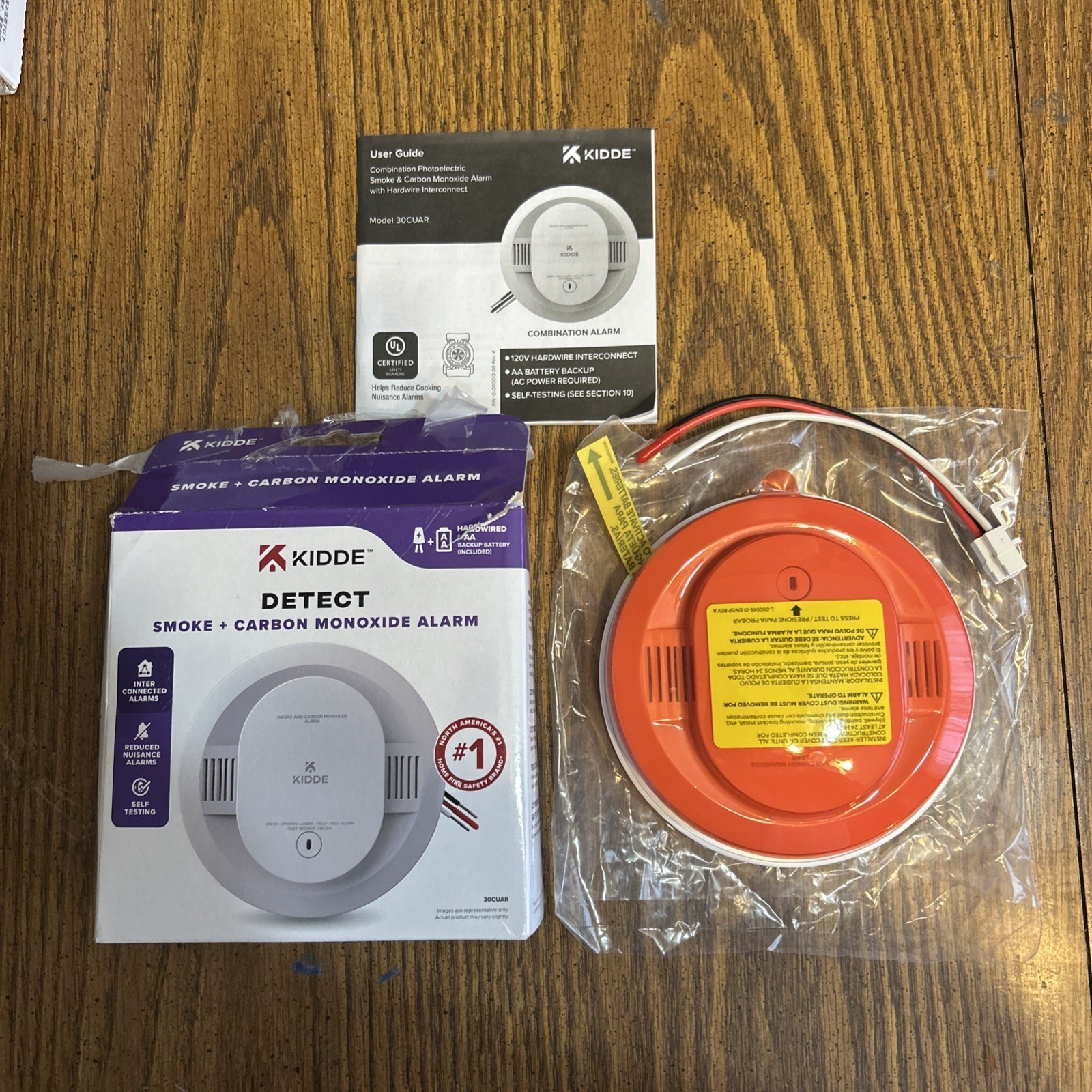 Kidde Hardwired Combination Smoke & Carbon Monoxide Detector AA Battery Backup 5-inch