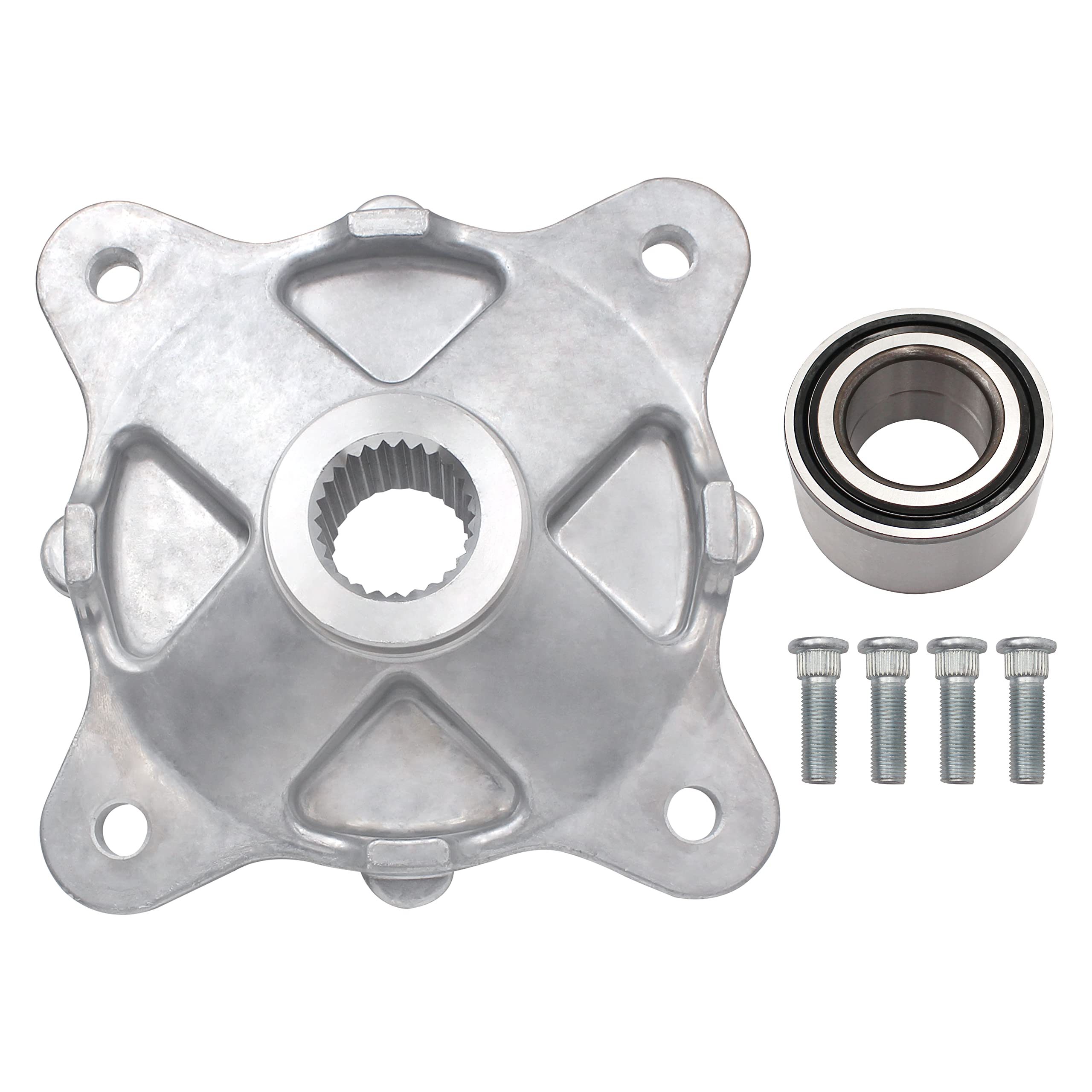 WEHOPE Rear Wheel Hub and Bearing Studs Kit compatible with Polaris RZR 800,Ranger 500 570 700 800,ACE 500 570, Sportsman 400 450 500 570 600 700 800,Replacement for 5135113, 7518378, 3514635.