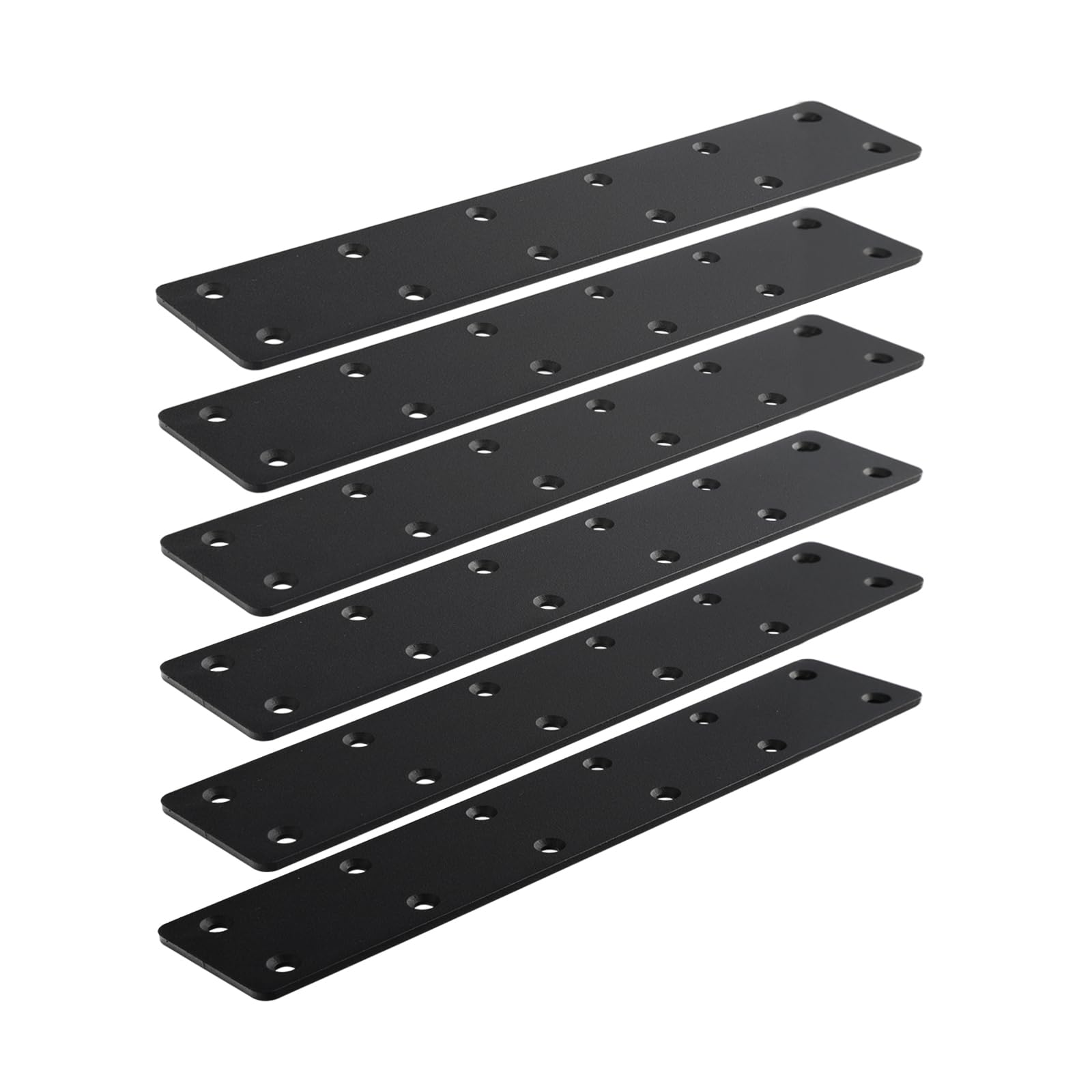 6packs Straight Steel I Shape Flat Plate,Heavy Duty Mending Plate 10.8"x2" for Wood DIY Projects - Large Connector Brace,Post to Beam Connectors Repair Bracket,Joining Brackets