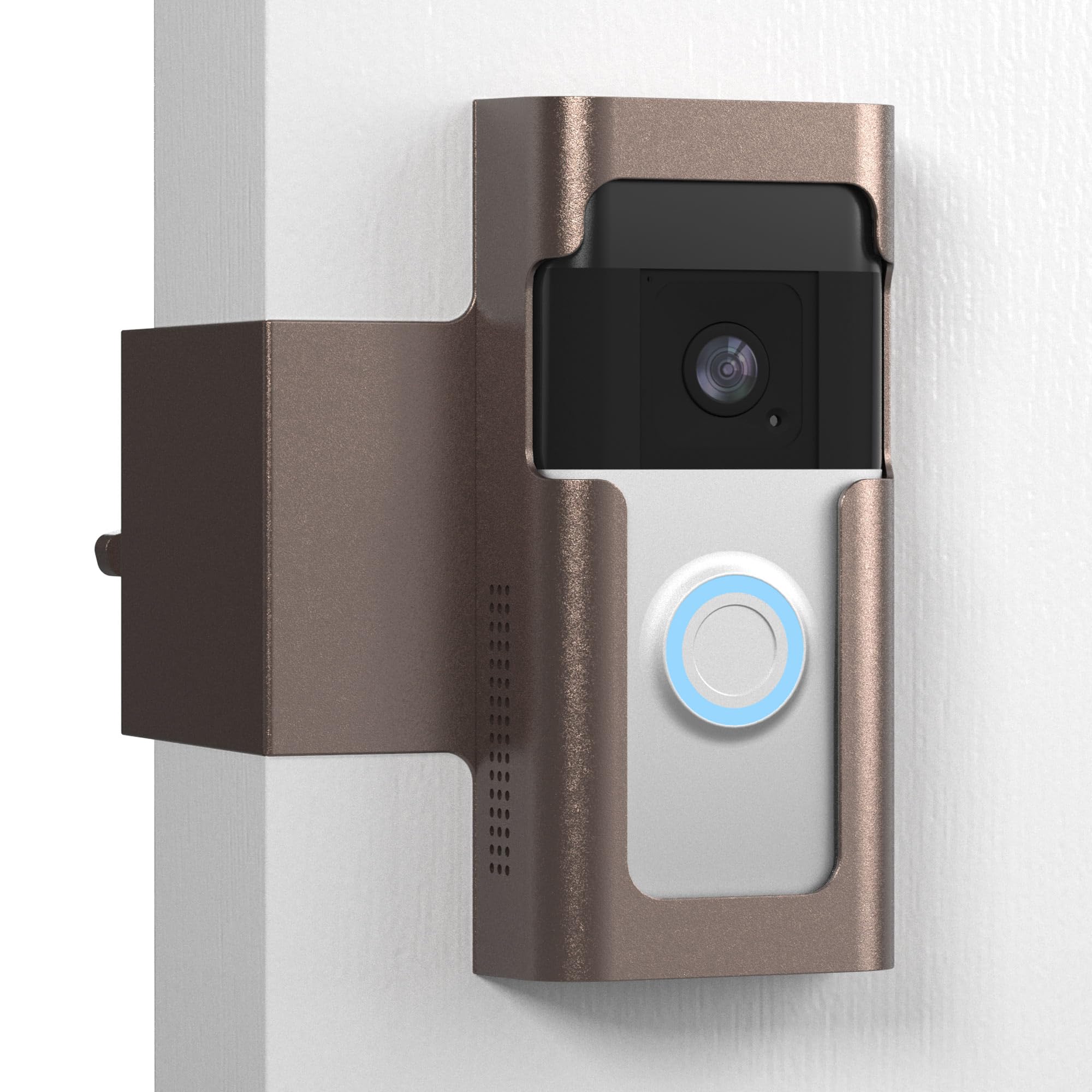 Anti-Theft No Drill Doorbell Mount for Ring Blink Metal Renter Friendly