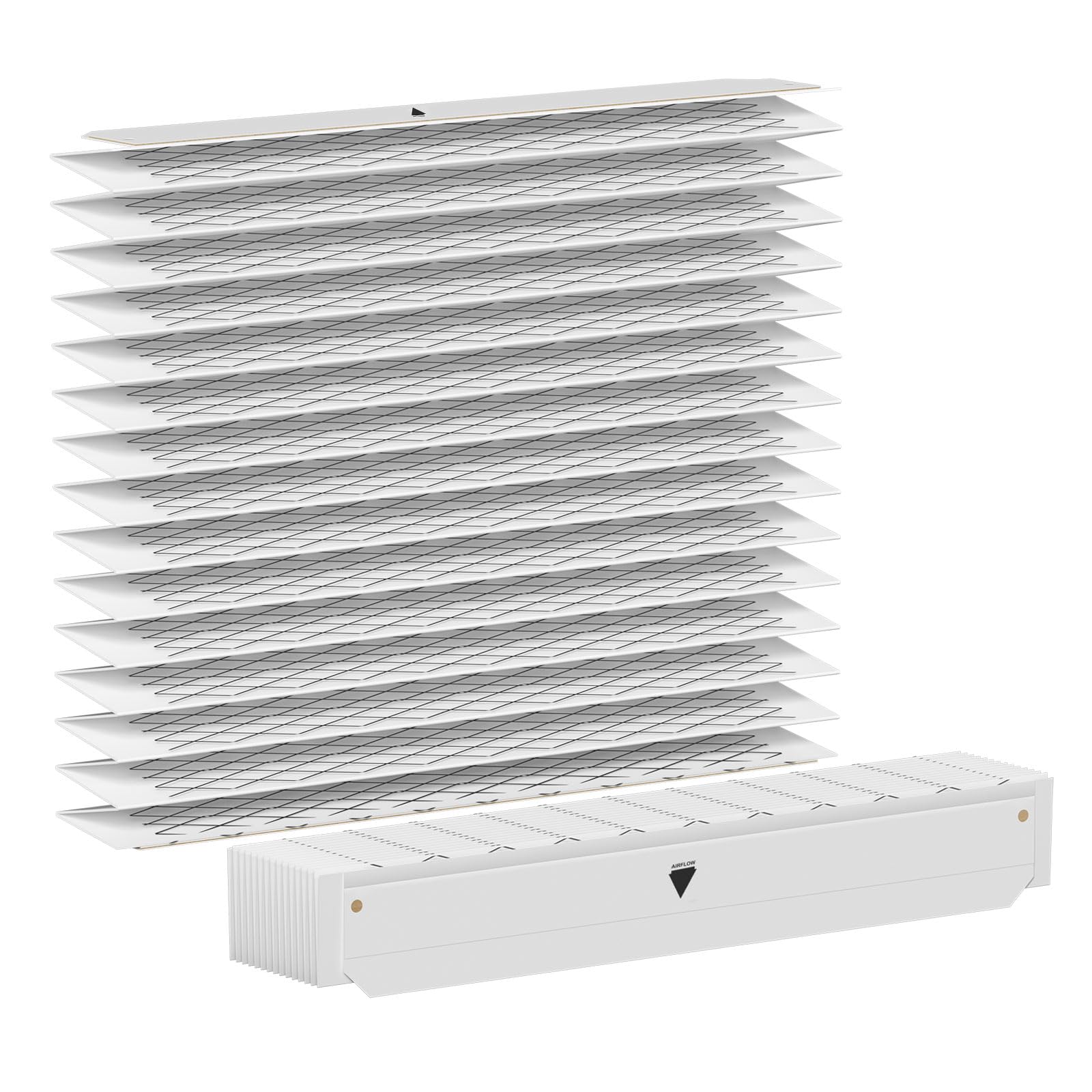 BAYFTFREXM2 FLR06232 Perfect Fit 5‘’ Expandable Air Filter Media Compatible with American Standard and Trane FLR06232 BAYFTFR14M2, BAYFTFR17M2, BAYFTFR21M2, BAYFTFR24M2, 25'' x 5" MERV 13, 2-Pack