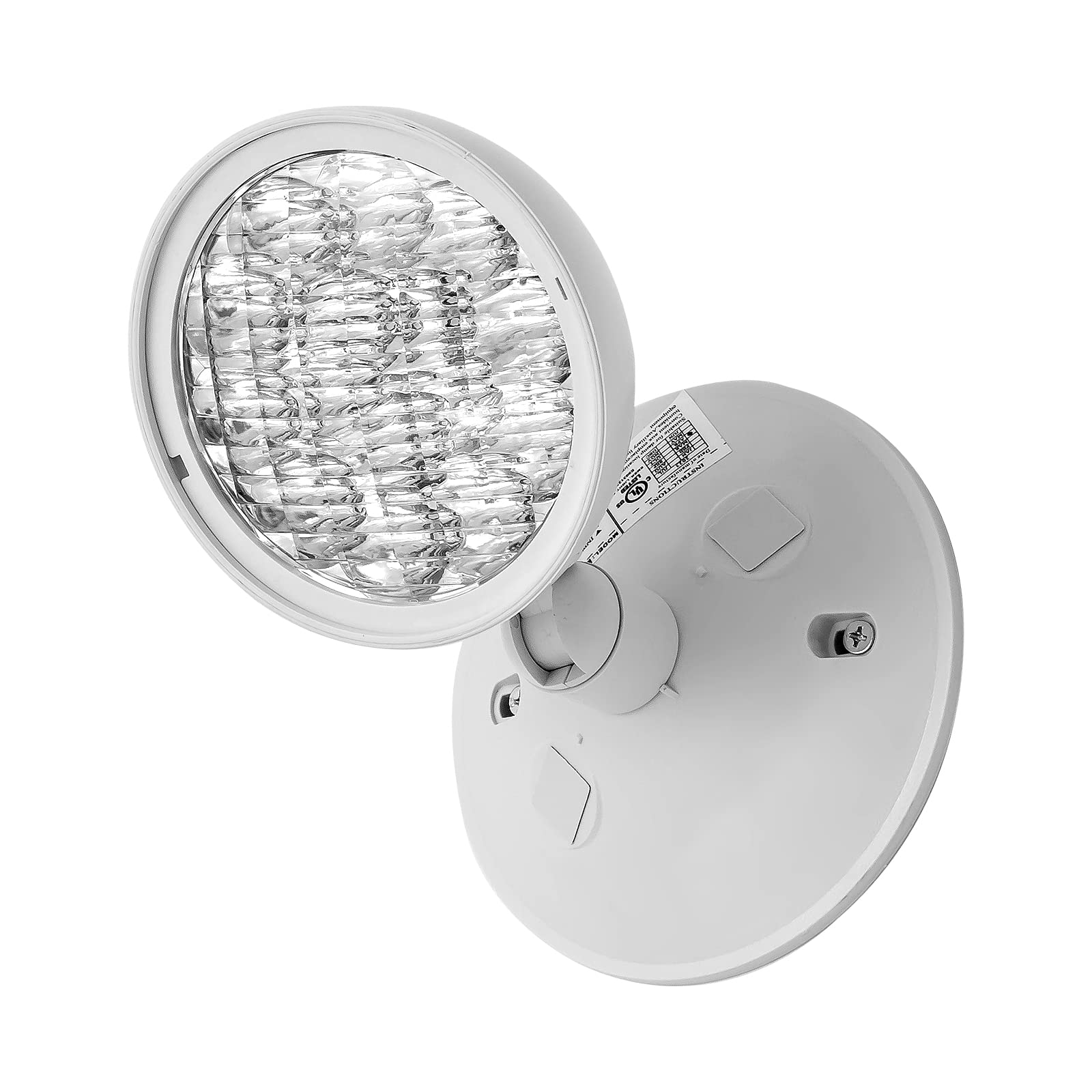 TANLUX Emergency Remote Head Lighting, 1 Pack Single Head Emergency Light, UL Listed, Multi Voltage 6V to 24 Volt Input, 3 Watts, 180 Lumen, White