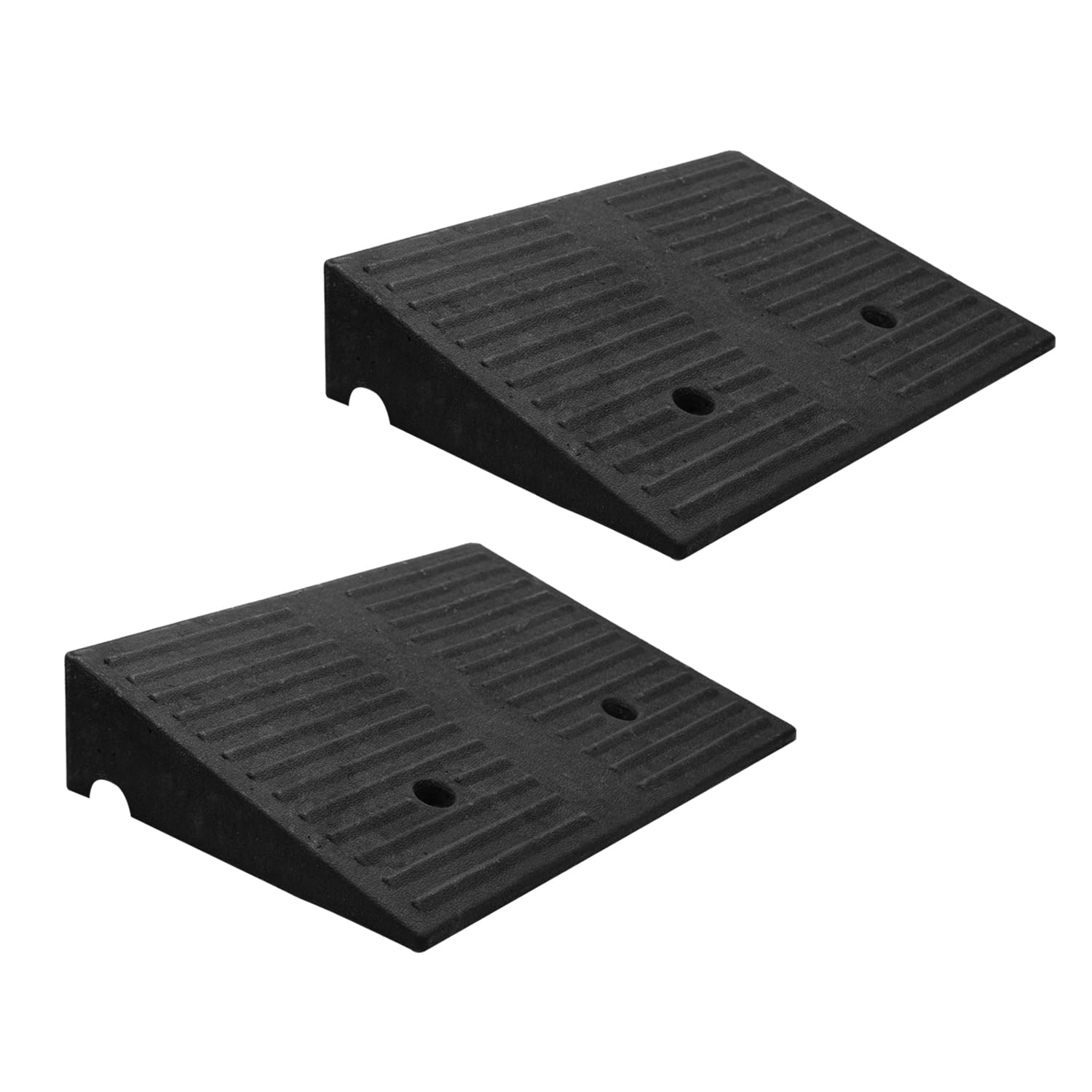 5" Threshold Ramps for Doorways 2pack, Wheelchair Ramp for Home Steps, Curb Ramp for Driveway for Shed, 7000 Lbs Load Capacity for Vehicle Motorcycle Wheelchairs Bikes Trolley Scooter
