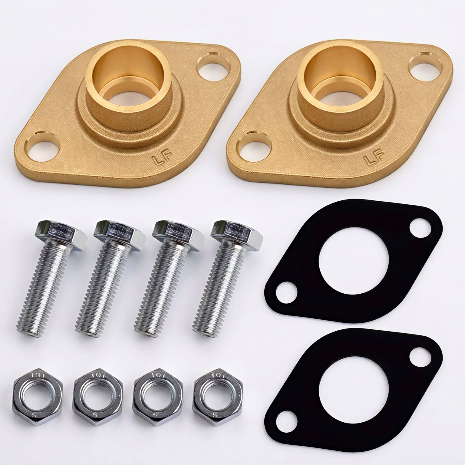 GENUINE HYDRO MASTER Solid Brass Flange Kit for Radiant Heat 3/4" SWT / Gaskets+