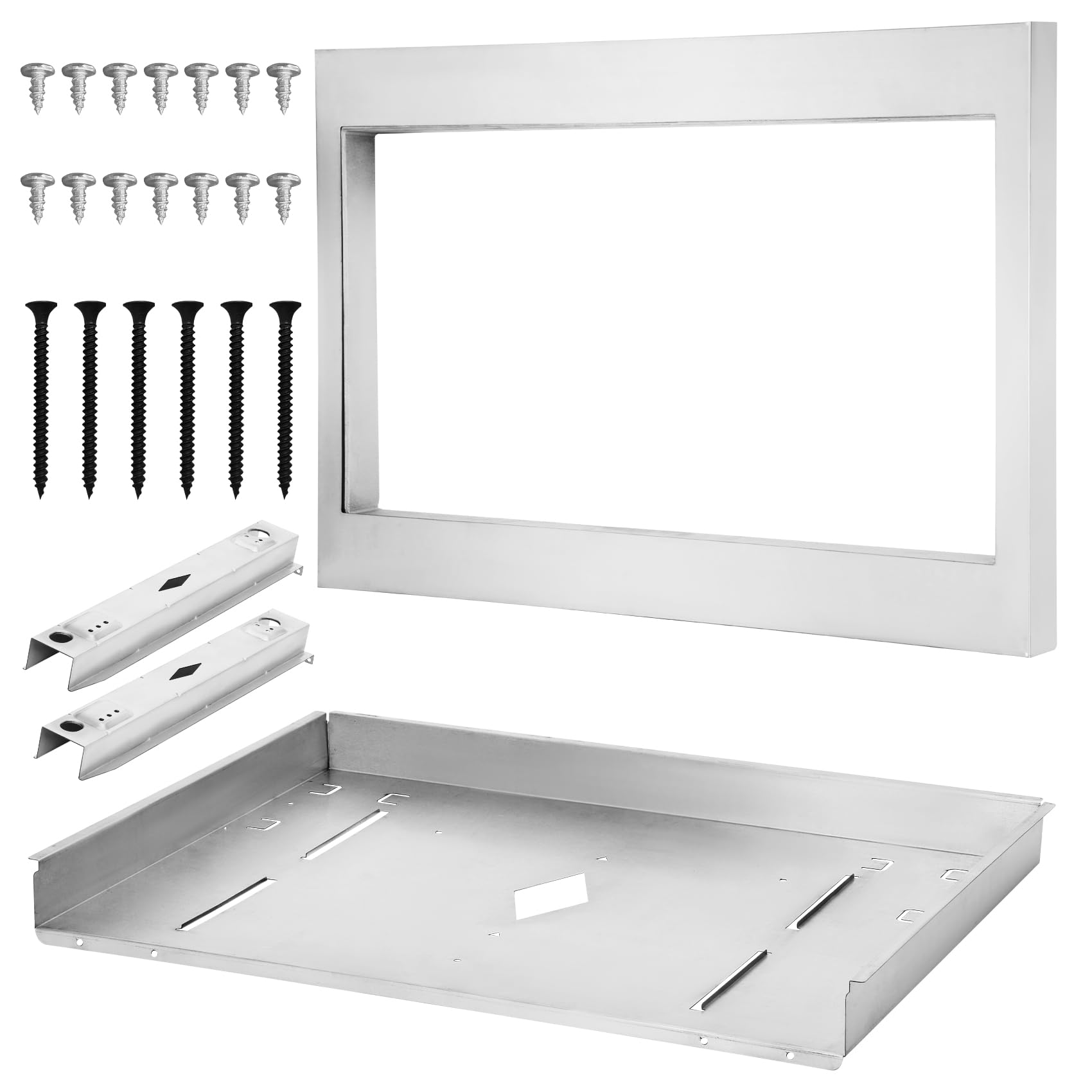 GMTK2768AF Microwave Trim Kit in Stainless Steel Compatible with Frigidaire Gallery Built-in Microwave Model GMBS3068AF, 27 Inch Trim Kit Certified by UL & cUL for a Stylish Built-in Look