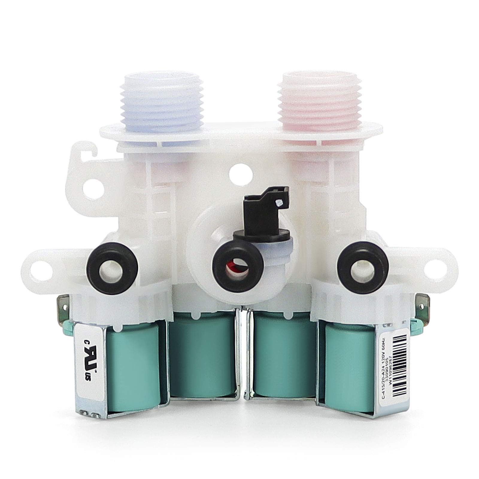 【UPGRADED】W11165546 W10758828 Washer Water Inlet Valve - Compatible with Maytag &Whirlpool Washing Machine wm0642hw wm0642hw mah7500aww,mvwb765fw0 mvw6230hw2 Replace#w11096267