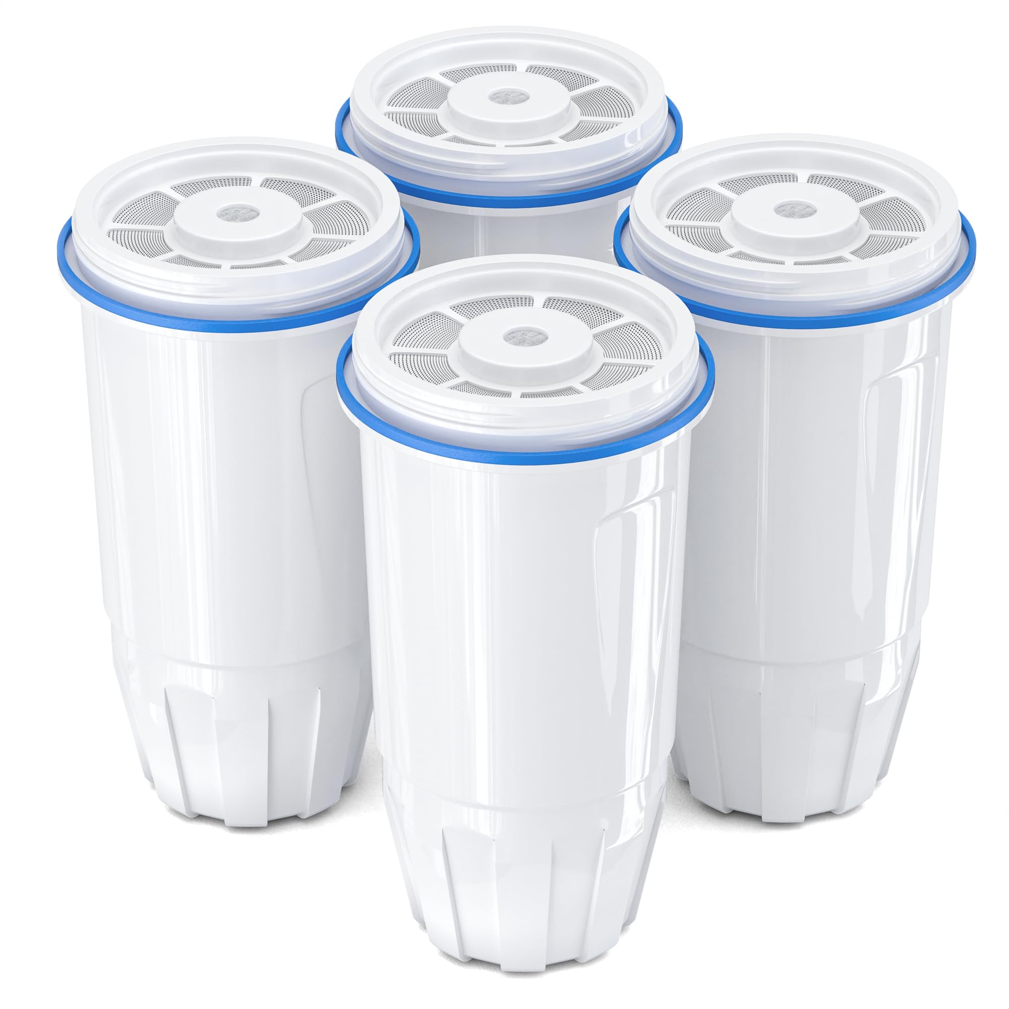 Upgraded Water Filter Replacement Fit for Zero Pitcher and Dispenser ZR-001 ZR-004 ZP-006 ZR-017, Five-Stage Filter System, Effectively Reducing Lead, Chromium, and Contaminants, 4 Packs, By BOGDA