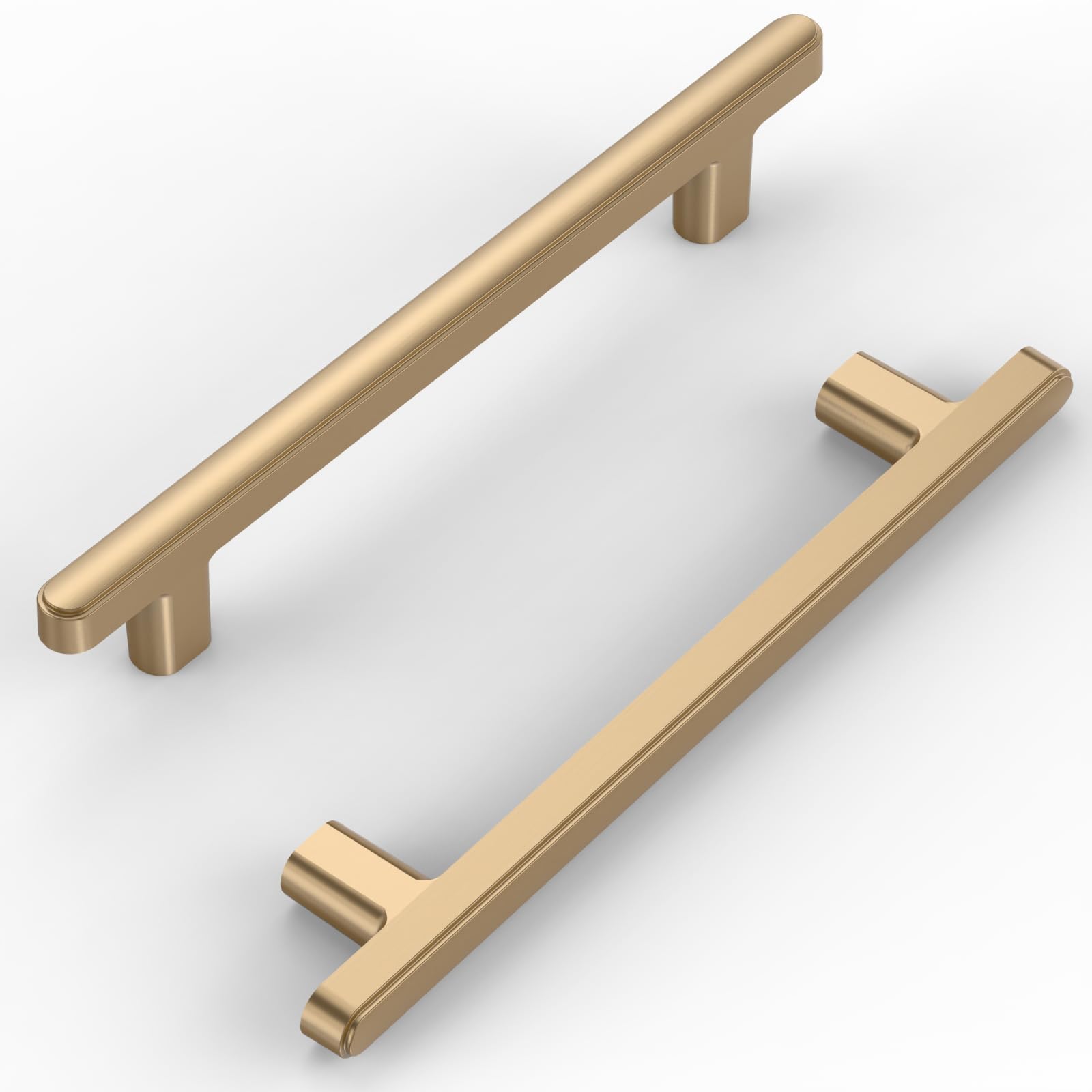 FILTA 10 Pack Champagne Bronze Cabinet Pulls 7.5 Inch(192mm) Zinc Alloy Modern Kitchen Cabinet Handles Dresser Drawer Pulls Basic Cabinet Handles