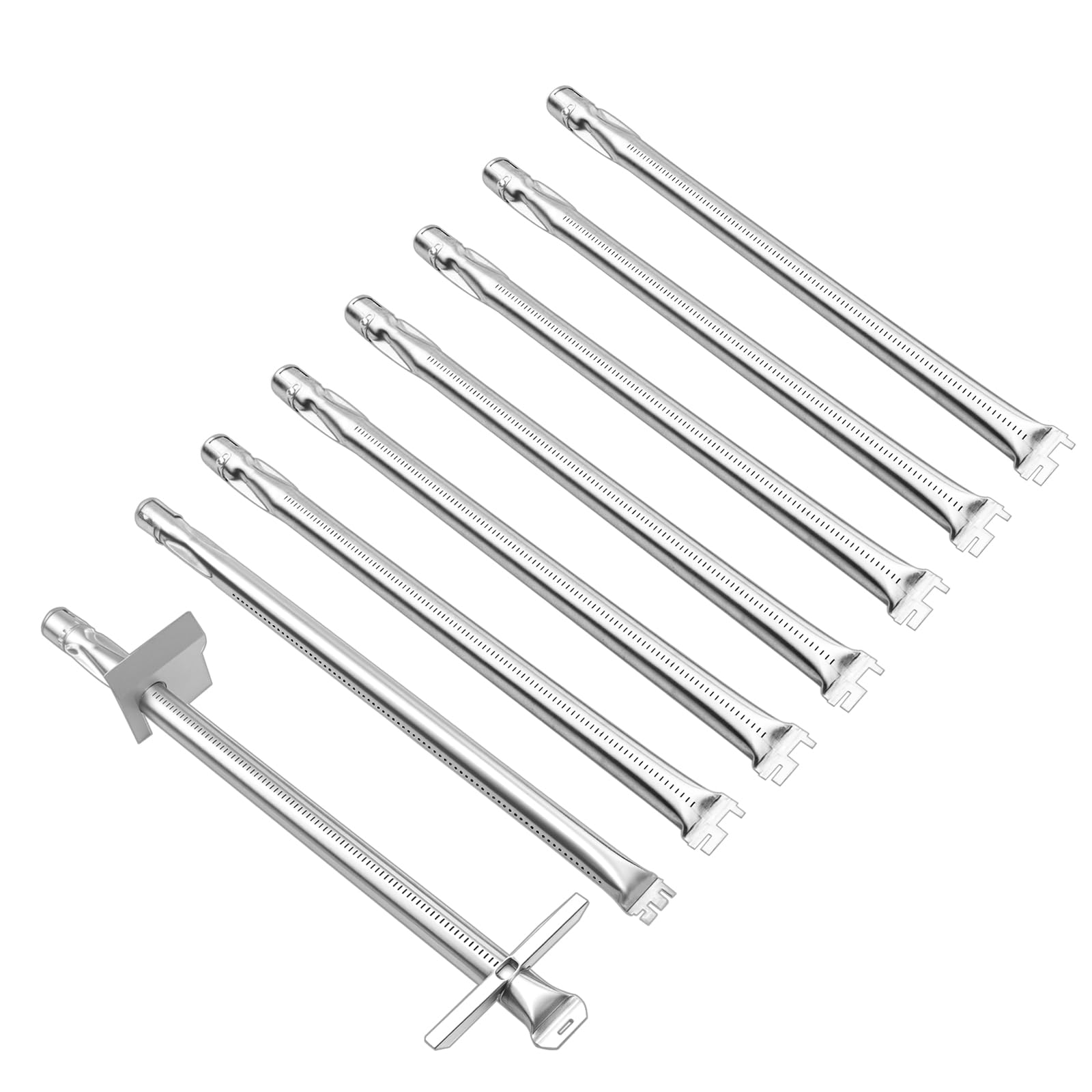 Plowo 67558 Burner Tubes Replacement for Weber Summit 660 670 Gas Grill Models, Grill Burner for Weber Summit Grill Parts, 8 Pack