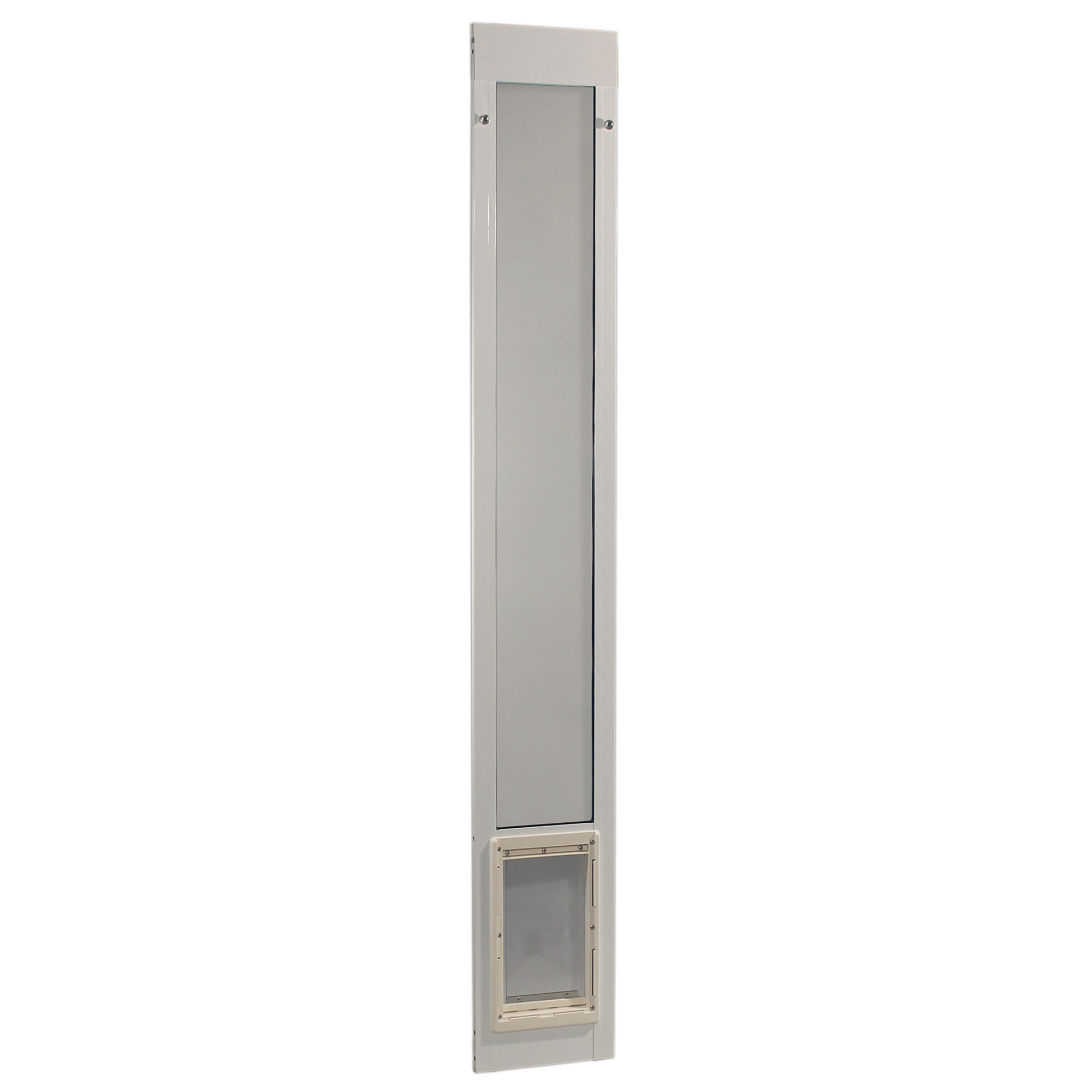 Perfect Pet 80' Pet Patio Door in White, 11.5IN X 2IN X 77.625IN