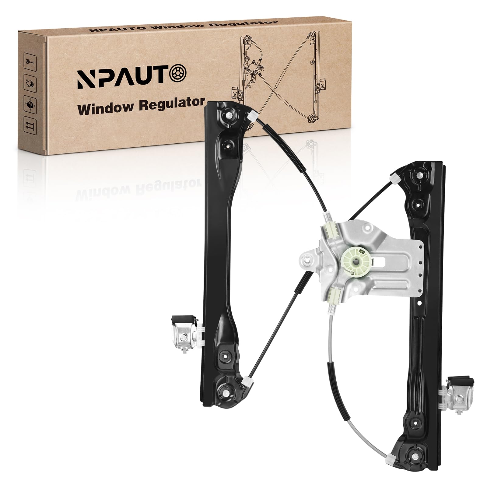 Front Driver Side Power Window Regulator Without Motor fit for 2011 2012 2013 2014 2015 Chevy Cruze, 2016 Cruze Limited, 749-974, Left