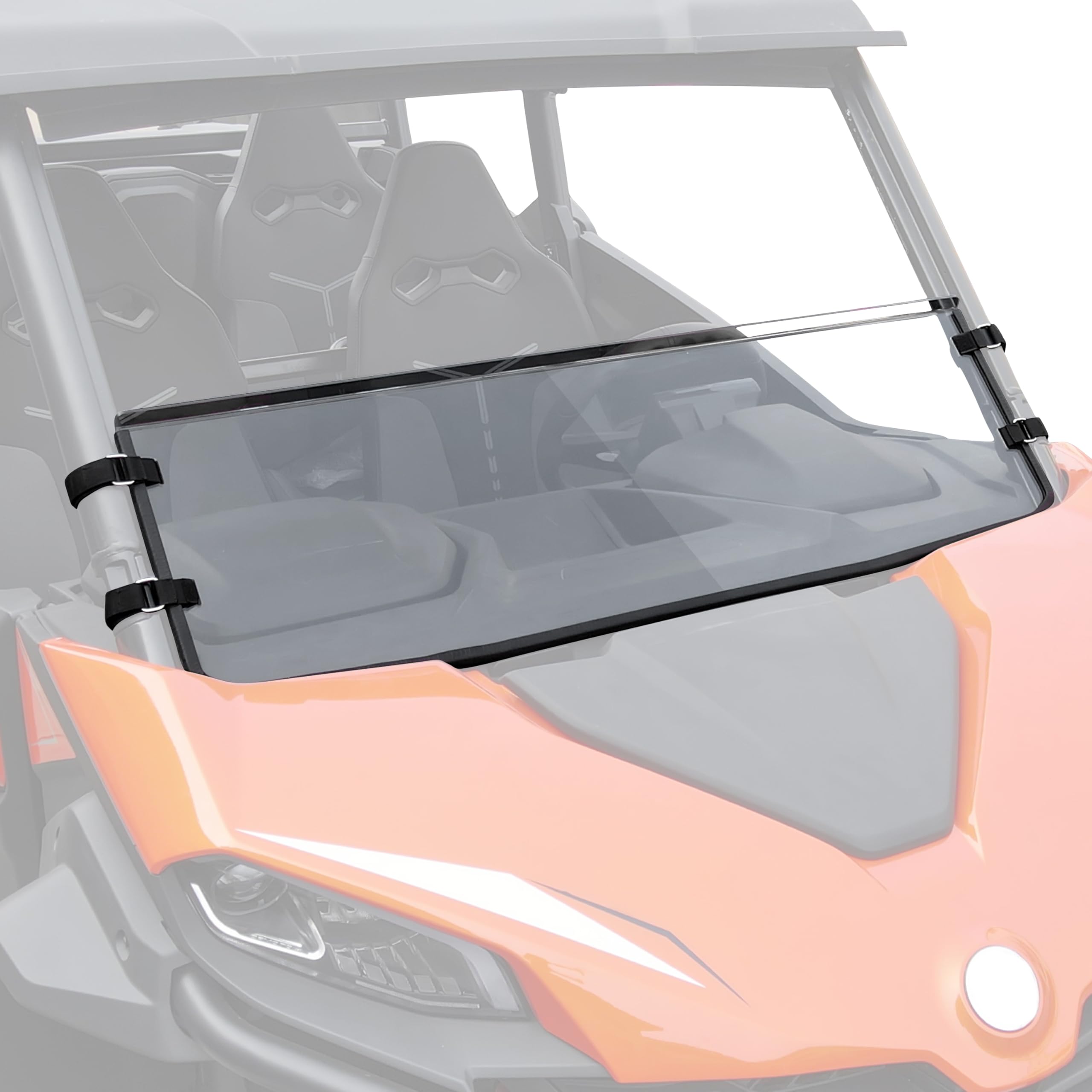 SAUTVS Front Half Windshield for CFMOTO ZForce 950 Sport & Sport-4 / 950 Trail / 800 Trail G2 2023 2024 2025, Clear Durable Front Half Windscreen Window Accessories, Stronger Than Glass