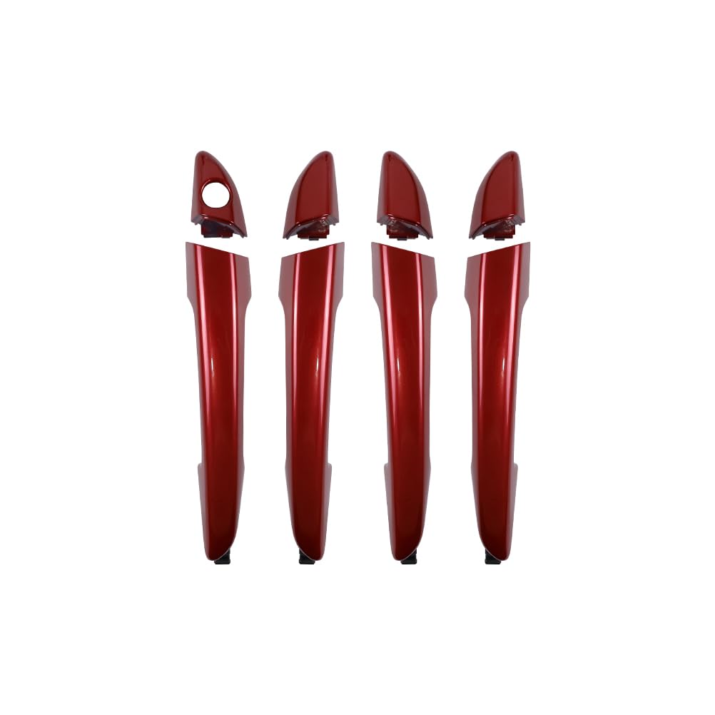 Red Exterior Door Handle Set For Hyundai Sonata 2015-2019