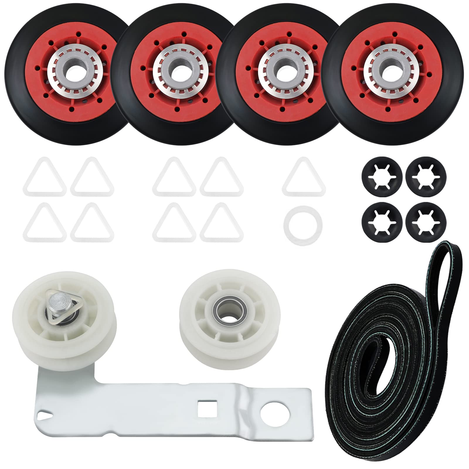 Dryer Repair Kit Idler Pulley Belt For Whirlpool Maytag Kenmore