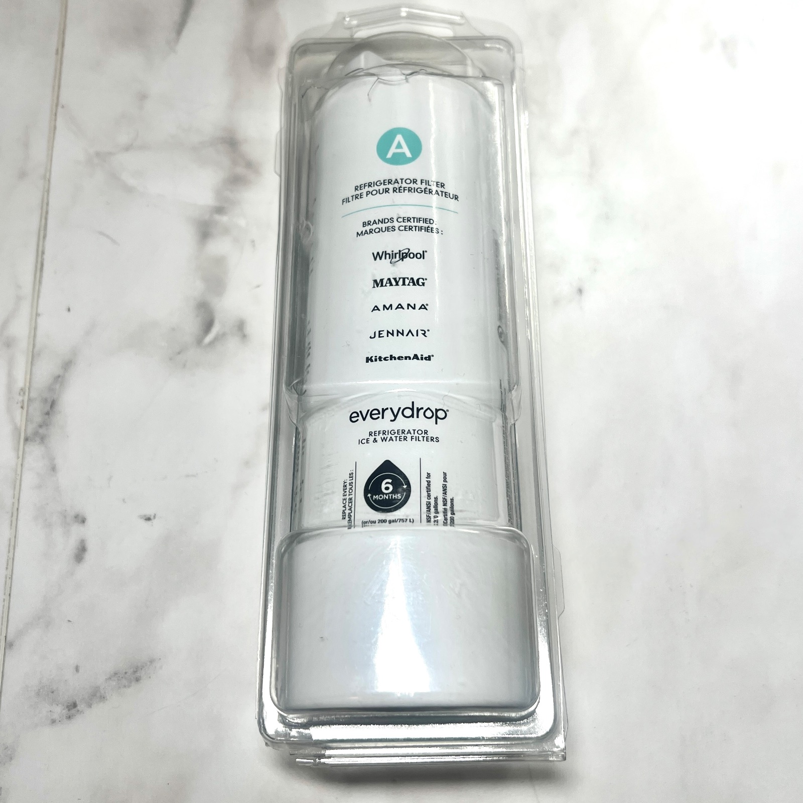 GENUINE Everydrop by Whirlpool Refrigerator Water Filter (A - EDRARXD1)