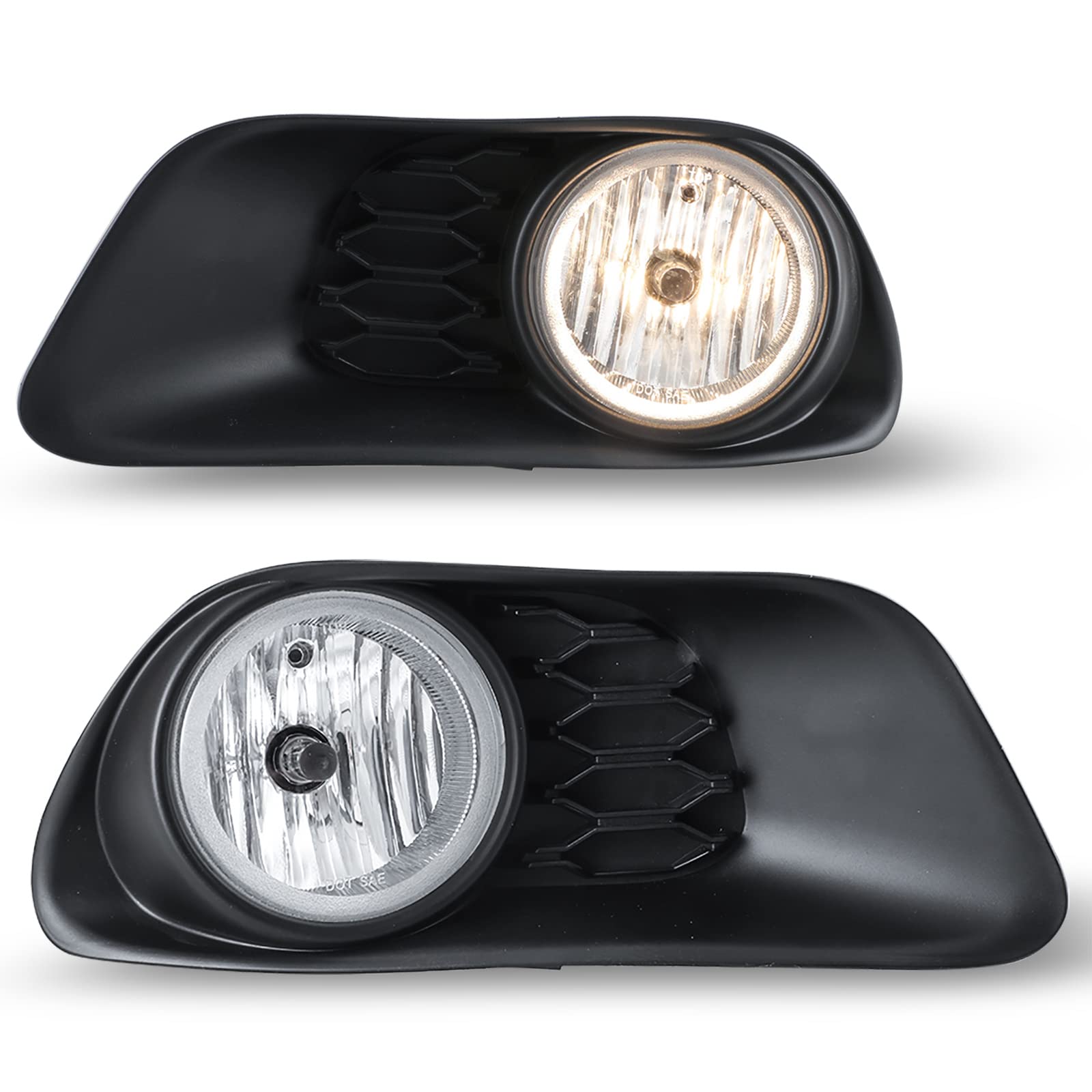 AUTOWIKI Fog Lights Lamps Assembly Fit For 2011 2012 2013 2014 2015 2016 2017 2018 2019 2020 Dodge Grand Caravan