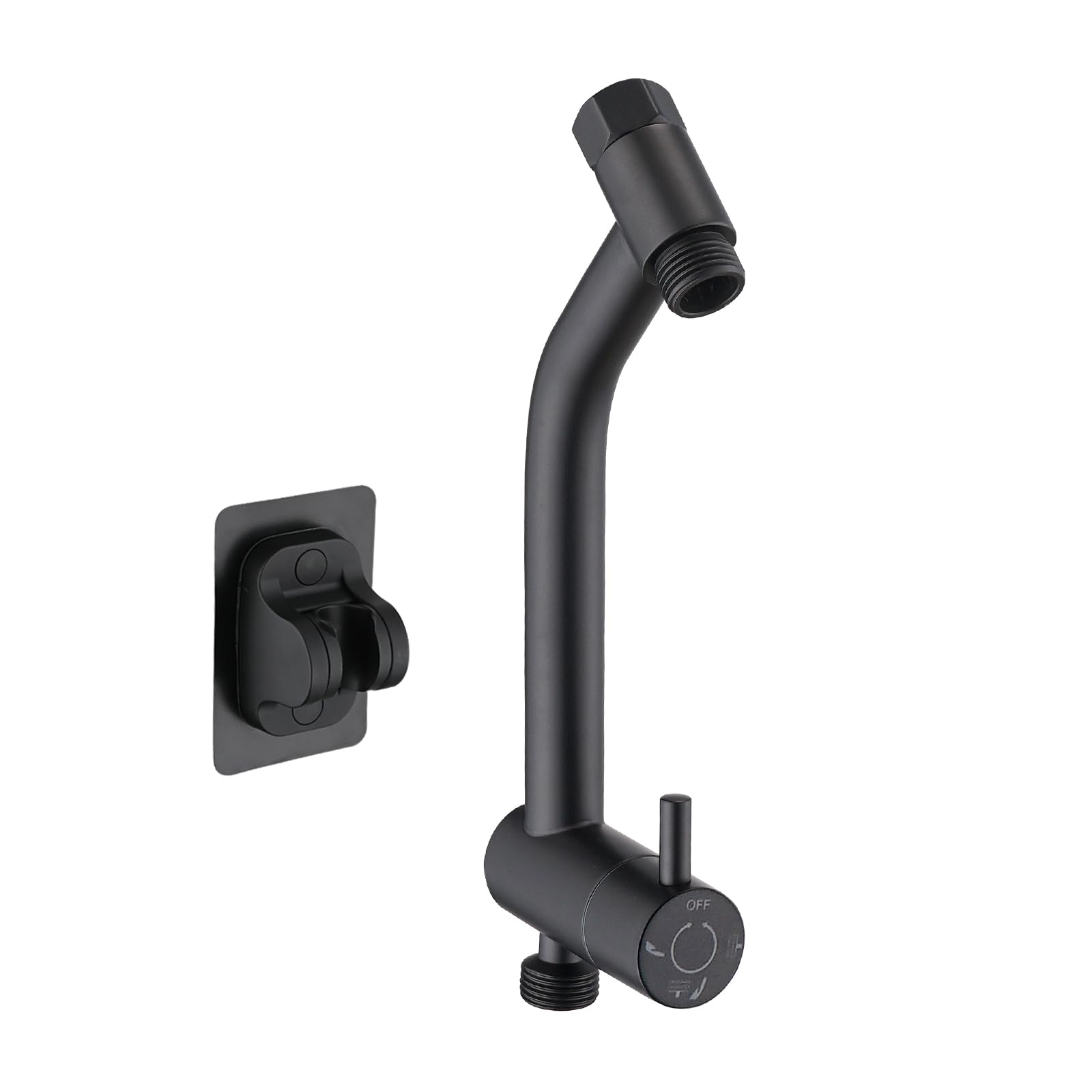 Shower Arm Diverter with Adhesive Handheld Wand Holder for Easy Reach