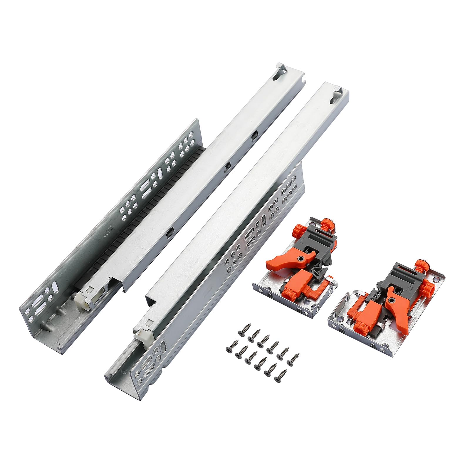 6 Pair of 20 Inch Undermount Soft Close Drawer Slides 100LB Load Capacity Full Extension Concealed Drawer Rails with 3D Locking Device