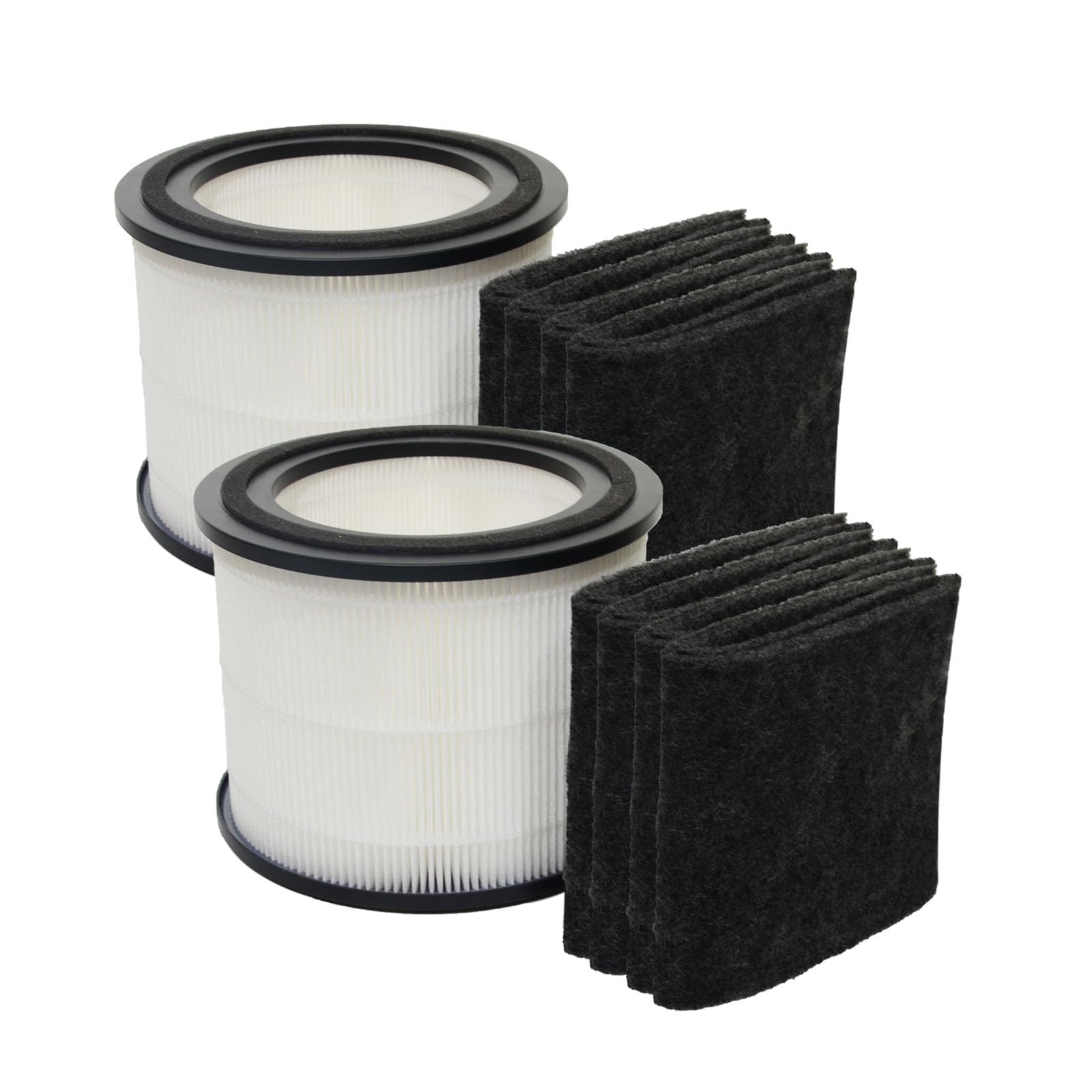 PUREBURG FLT151 Replacement Filter Set Compatible with GermGuardian AC151 & AC3000 AP3151 AirSafe Series Air Purifiers,2-Pack H13 HEPA + Activated Carbon x 8
