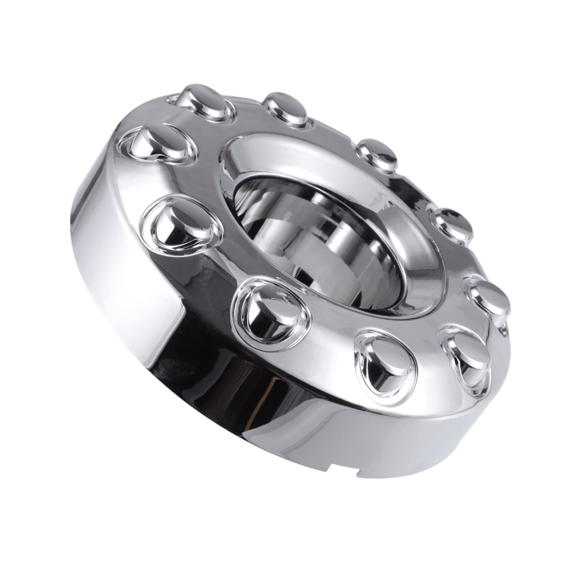 X AUTOHAUX Front 10 Lug Chrome Wheel Center Hub Cap Cover for Ford F450 F350