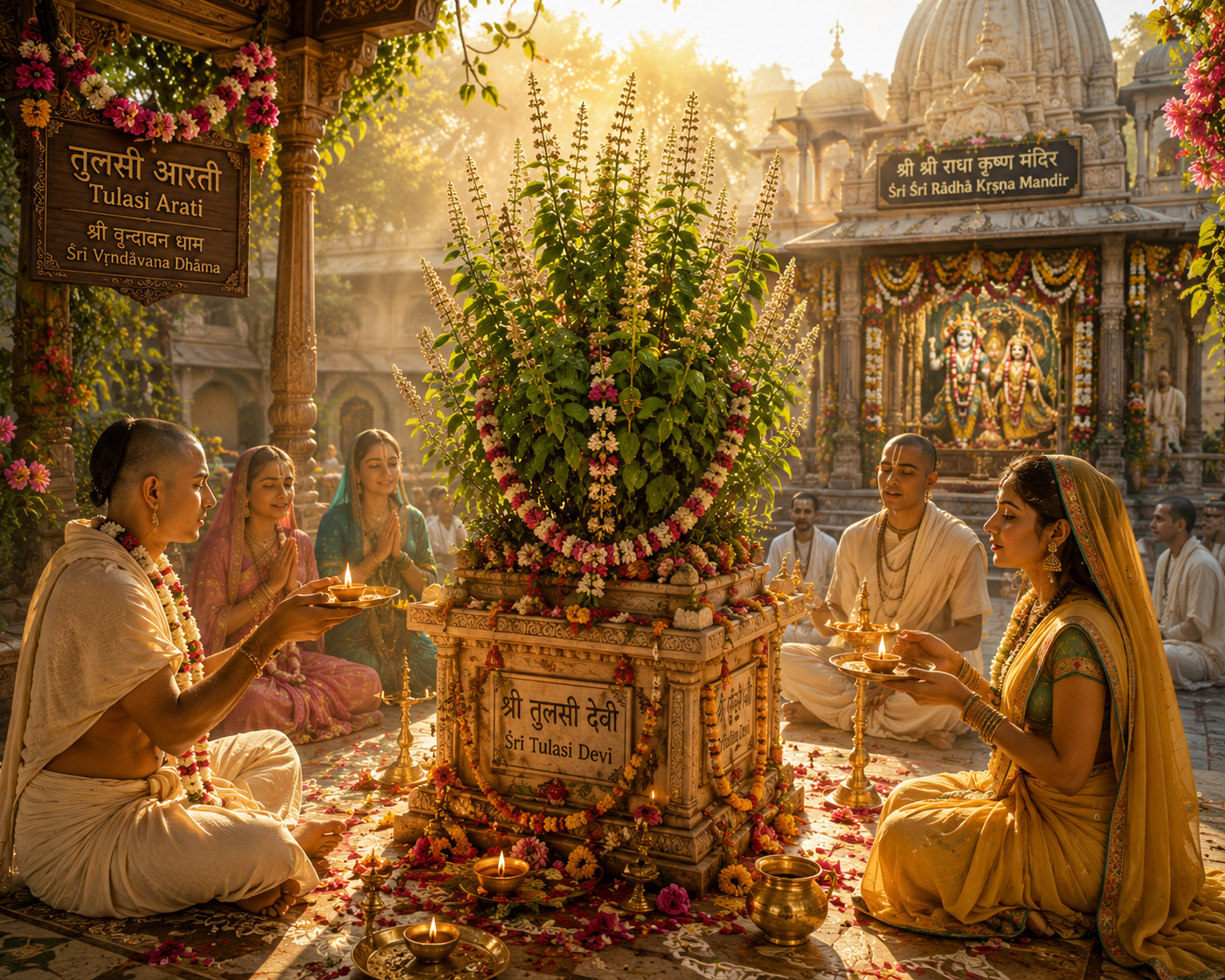 नमो नमः तुलसी कृष्णप्रेयसि नमो नमः (Sri Tulasi Kirtana Lyrics, Translation & Meaning | Namo Namah Tulasi Krishna Preyasi)