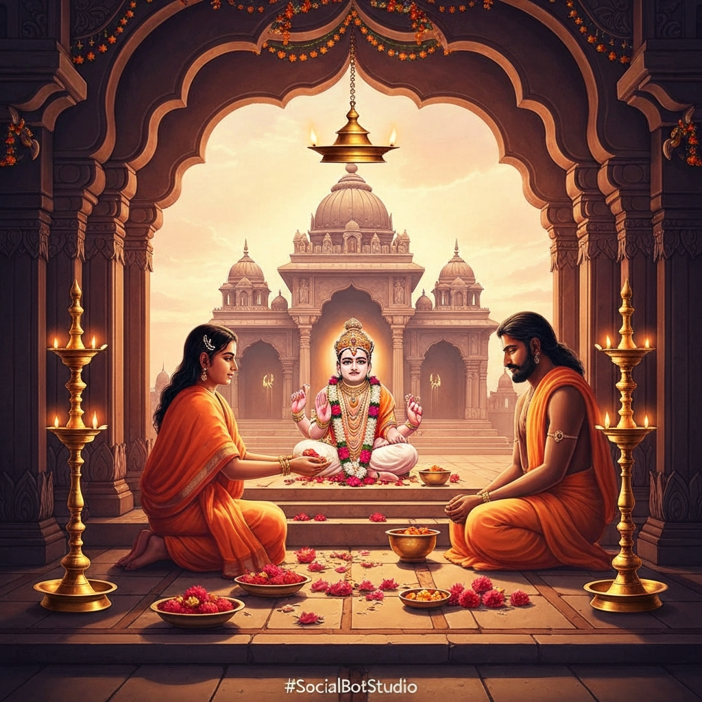 श्री गुरु चरण पद्म (Sri Guru Charana Padma Lyrics, Translation & Meaning | Narottama Dasa Thakura Bhajan)