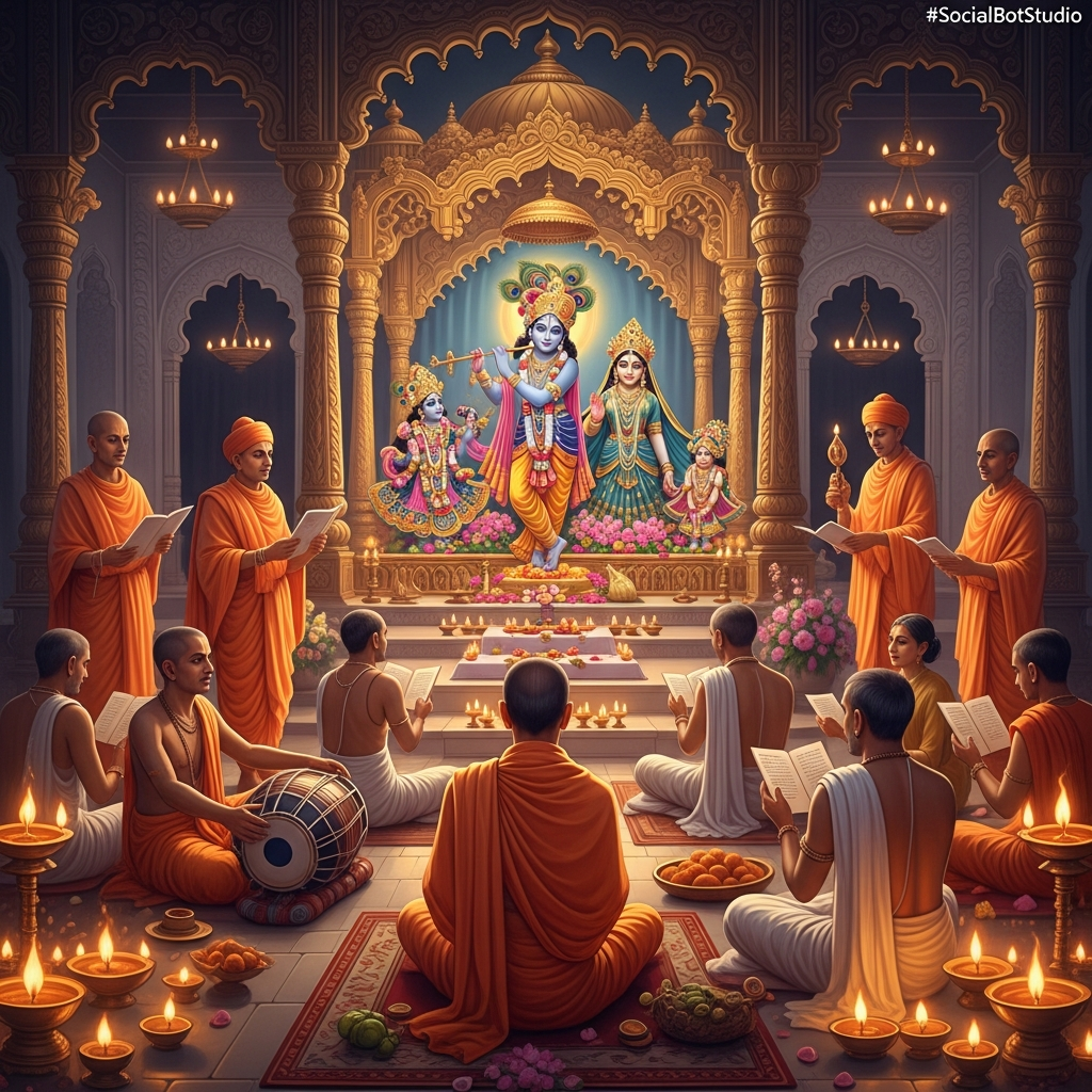 Gurvashtakam (गुर्वष्टकम्) Lyrics, Translation & Meaning | ISKCON Morning Guru Prayer