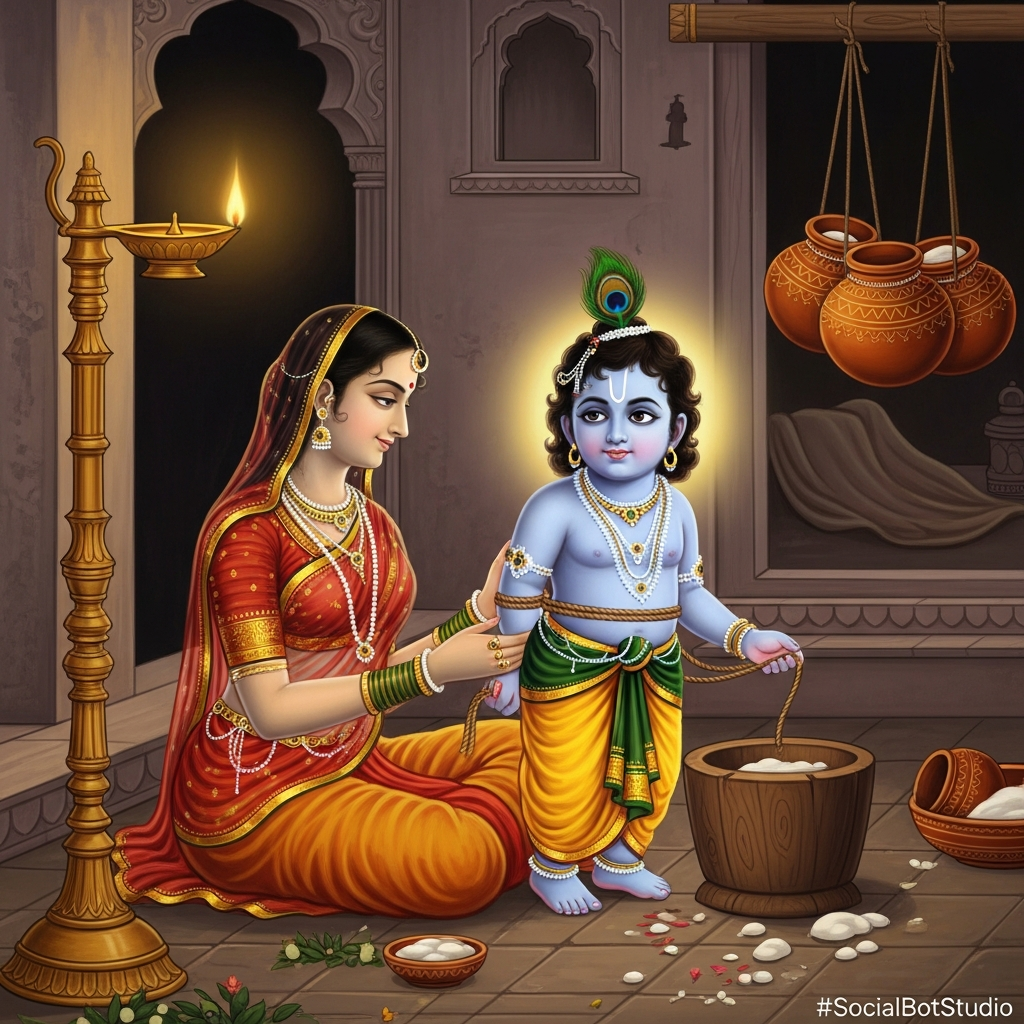 Damodarashtakam (दामोदराष्टकम्) Lyrics, Translation & Meaning | Kartik Month Krishna Prayer