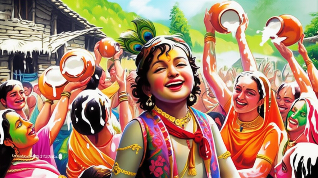 दधि लूटे नन्द को लाल (Dood loote Nandan ko Laal) - (कुमाऊनी होली गीत, Kumaoni Holi Geet, )