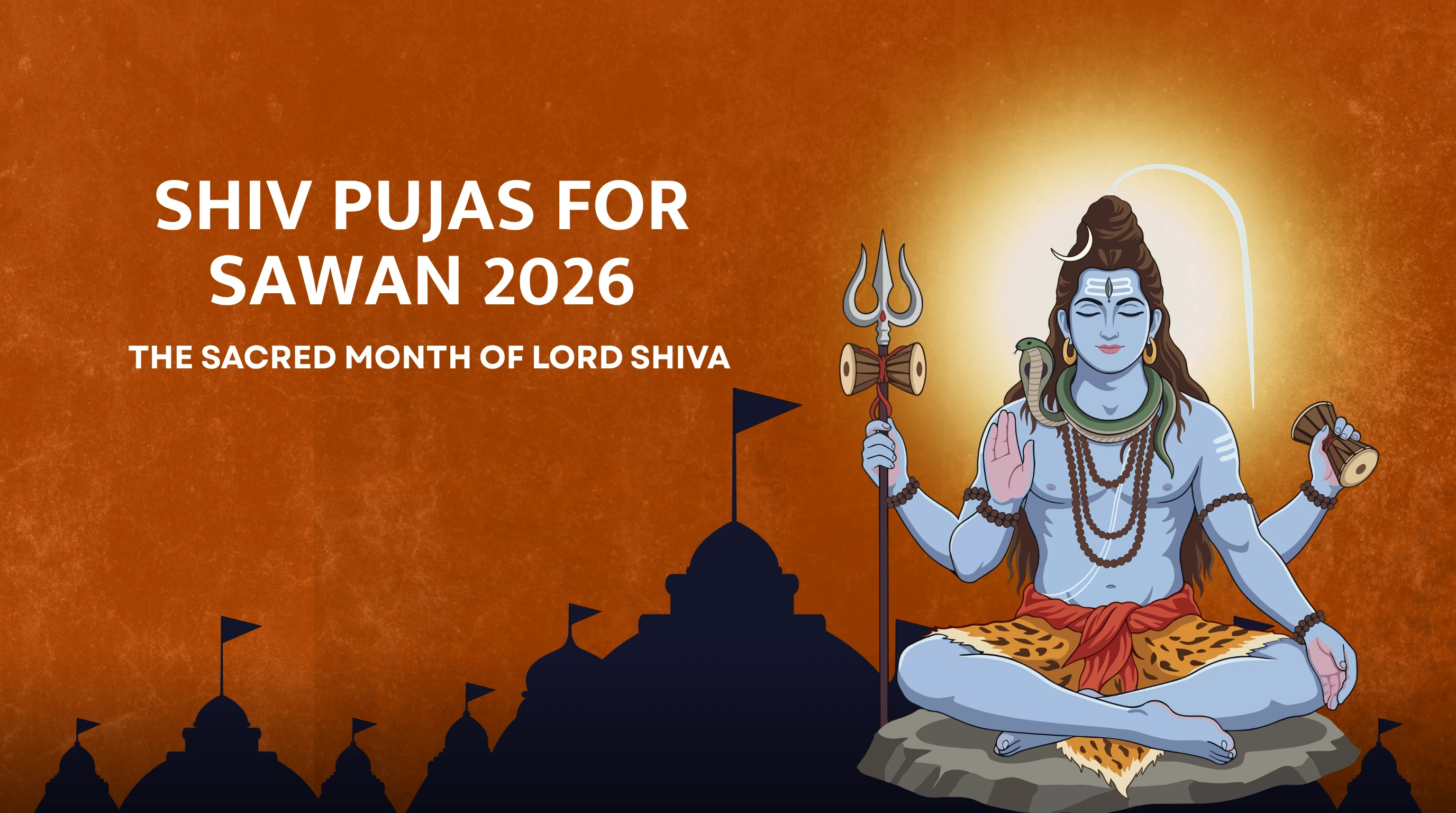Sawan Shiva Puja 2026: Rudrabhishek, Parthiv Shivling Abhishek & Maha Mrityunjaya Jaap — Cost, Vidhi & Benefits