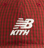 Kith & '47 for New Balance Classic Gingham Poplin Franchise LS Cap - Biking Red