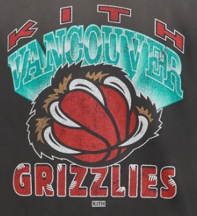 Kith for the Vancouver Grizzlies Vintage Jones II Tee - Black