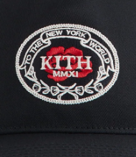 Kith Twill Bay Low Pinch Crown Snapback - Black
