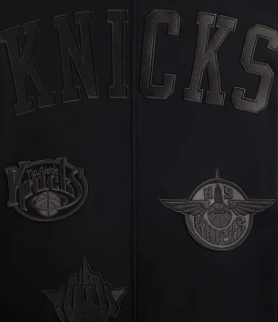 Kith for the New York Knicks Mash Up Braxton Vintage Hoodie - Black